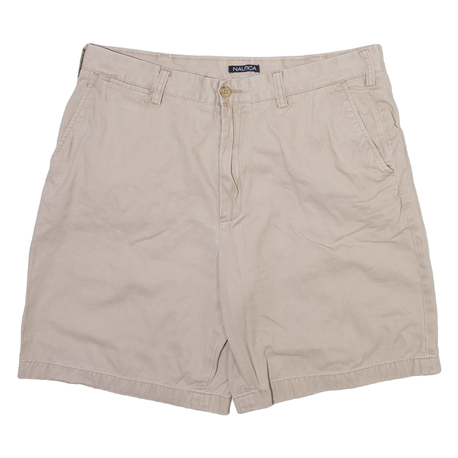 NAUTICA Mens Casual Shorts Beige Relaxed L W36 Refurbished - N/A refurbished available on Cerqular