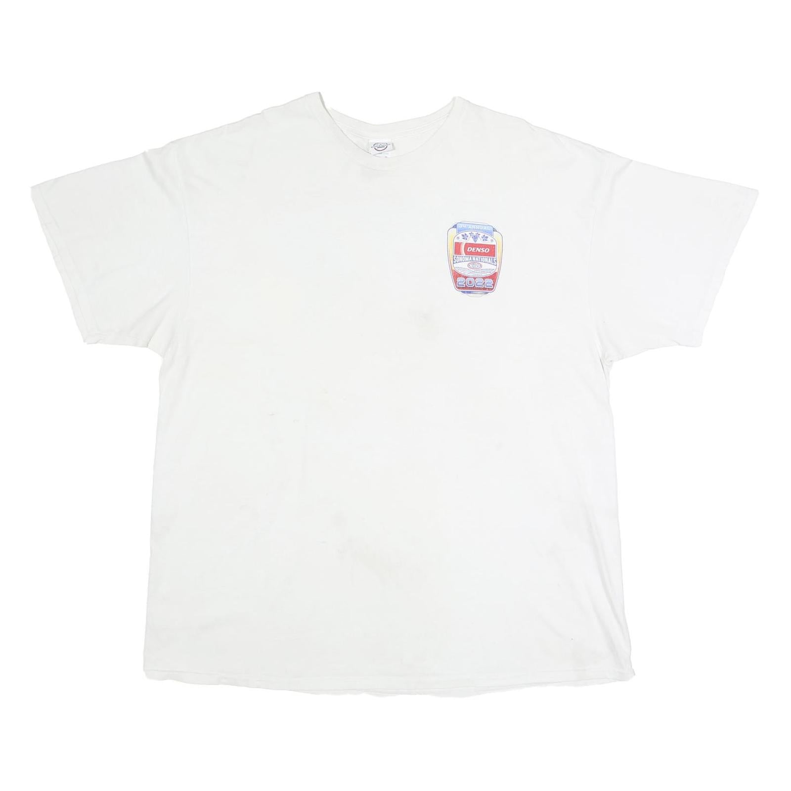 DELTA PRO WEIGHT Mens White 2XL Graphic Short Sleeve Crew Neck Racing T-Shirt Refurbished - N/A refurbished available on Cerqular