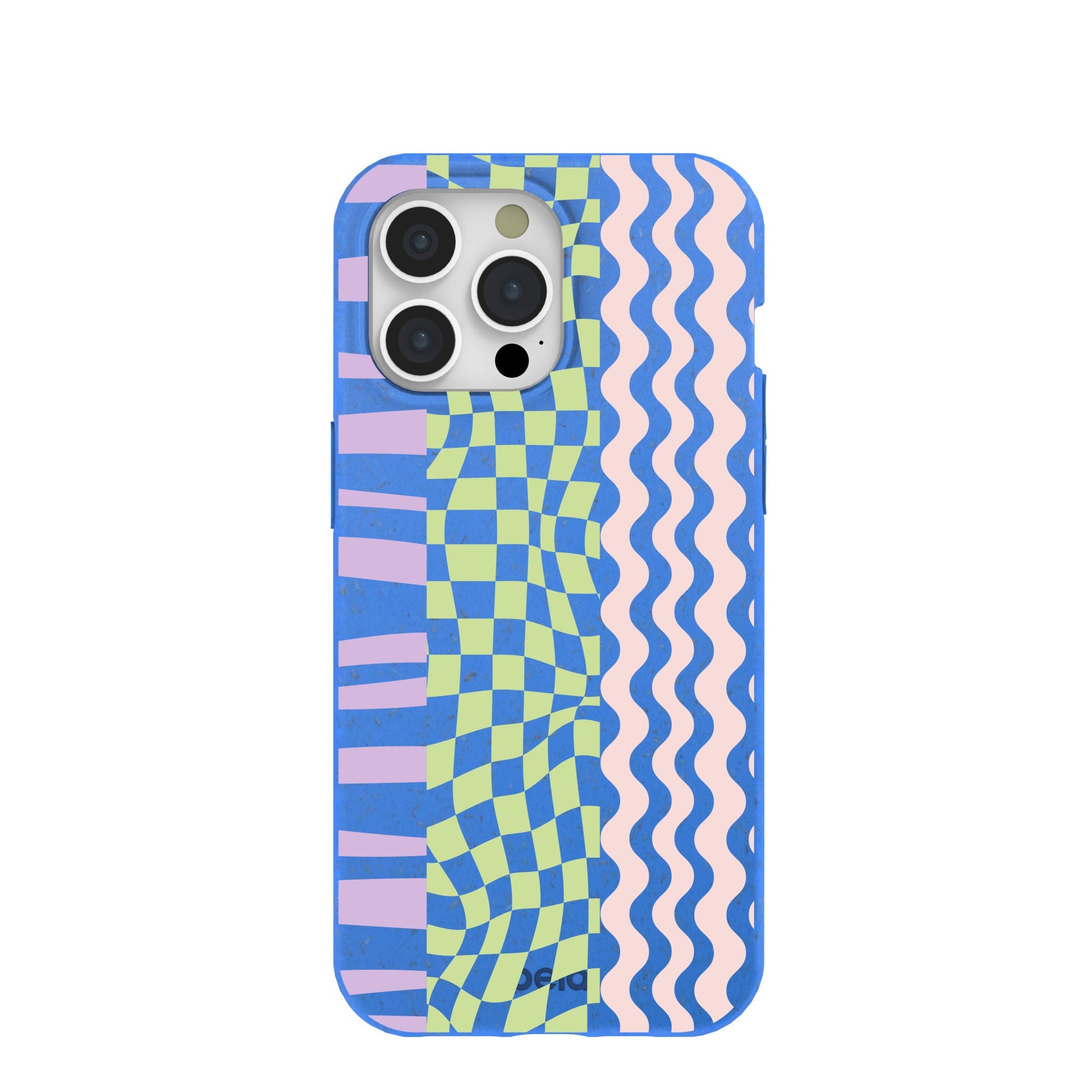 Buy Electric Blue Mixed Up iPhone 15 Pro Max Case Refurbished - $65.00 Electric Blue Mixed Up iPhone 15 Pro Max Case Refurbished - Pela Case refurbished available on Cerqular