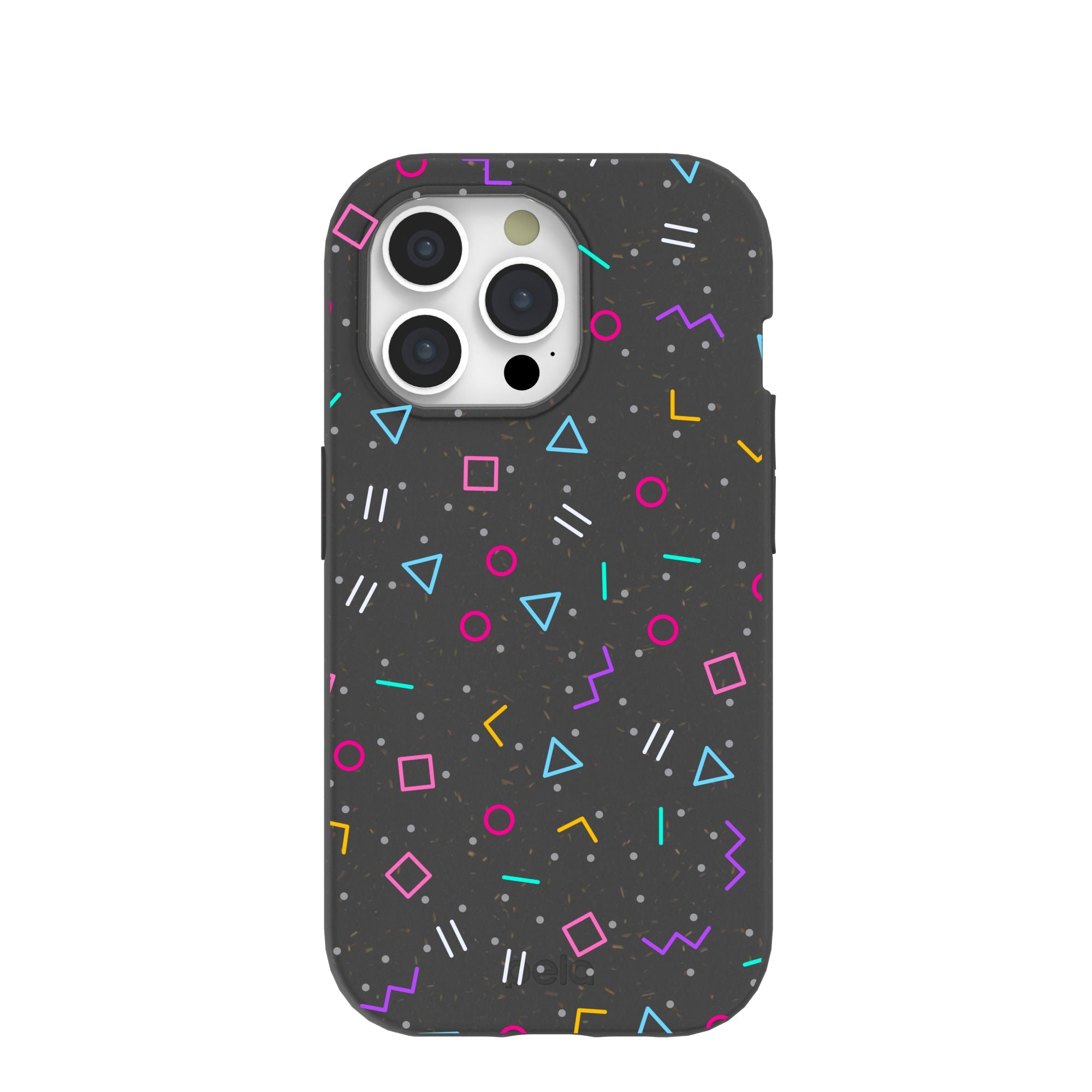Black Neon Nostalgia iPhone 15 Pro Case Refurbished - Pela Case refurbished available on Cerqular