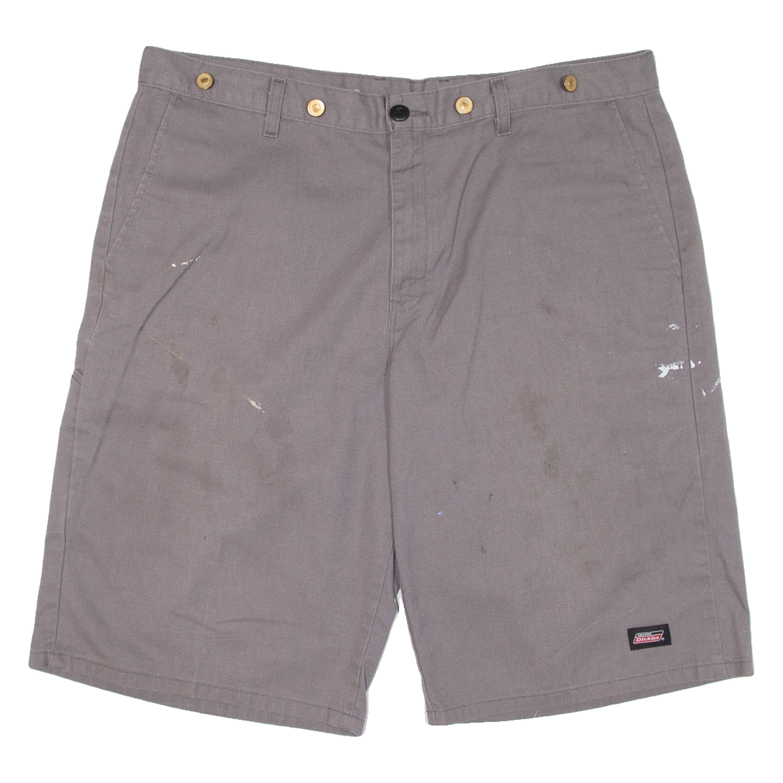 DICKIES Mens Workwear Shorts Grey Relaxed XL W38 Refurbished - N/A refurbished available on Cerqular