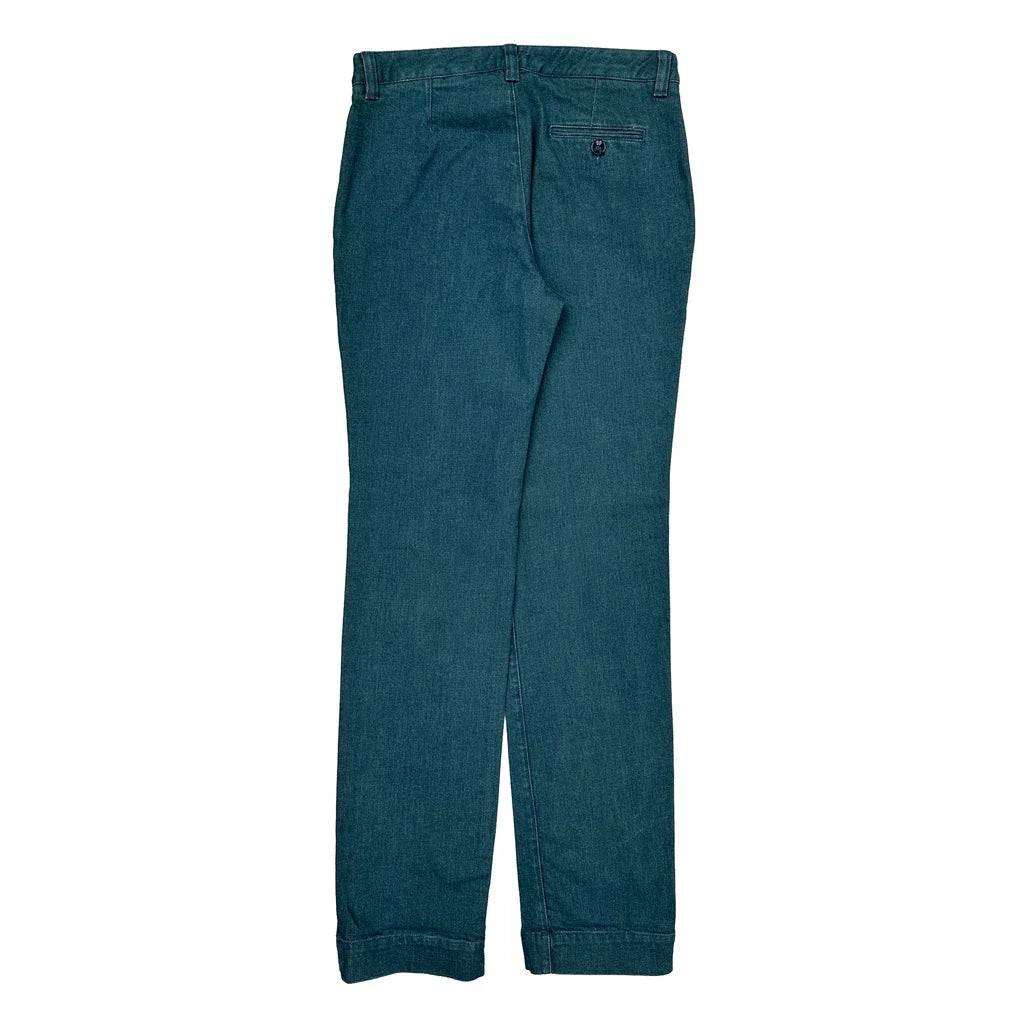 Lacoste Trousers - 23W 30L Blue Cotton Refurbished - Thrifted (note: this is a term often used to describe second- refurbished available on Cerqular