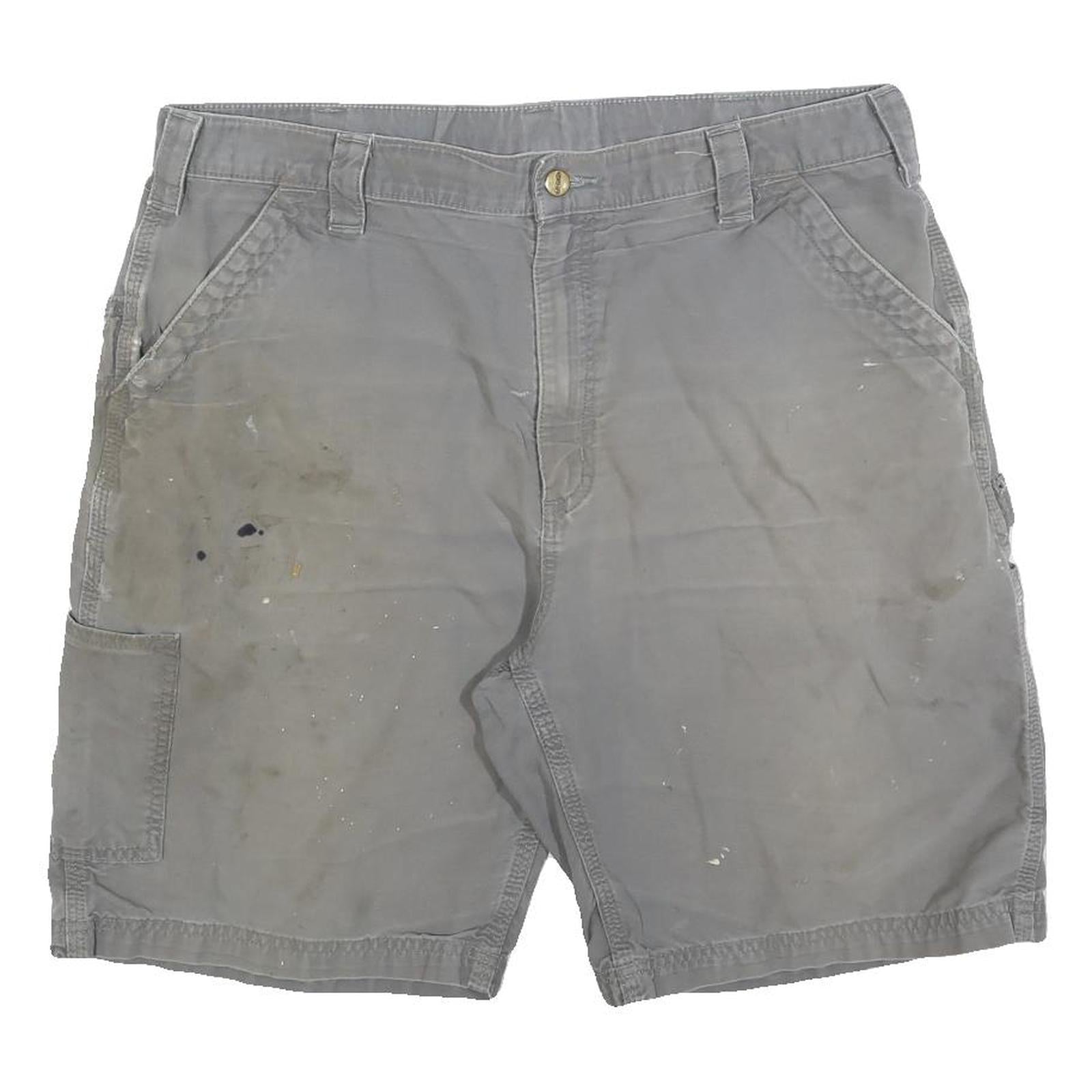 CARHARTT Mens Shorts Grey Casual Cotton Blend XL W38 Workwear Utility Refurbished - N/A refurbished available on Cerqular