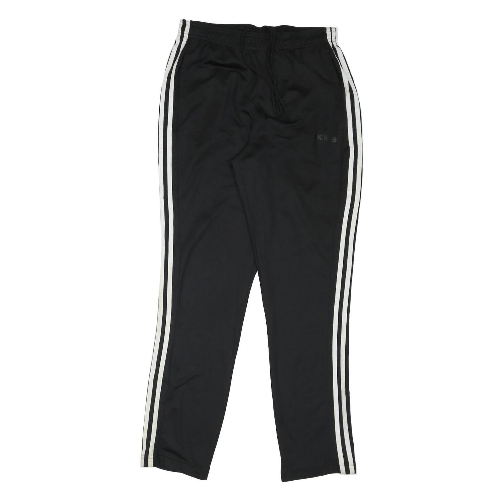 ADIDAS Mens Joggers Black & White Slim Straight L W28 L28 Comfortable Sportswear Refurbished - N/A refurbished available on Cerqular