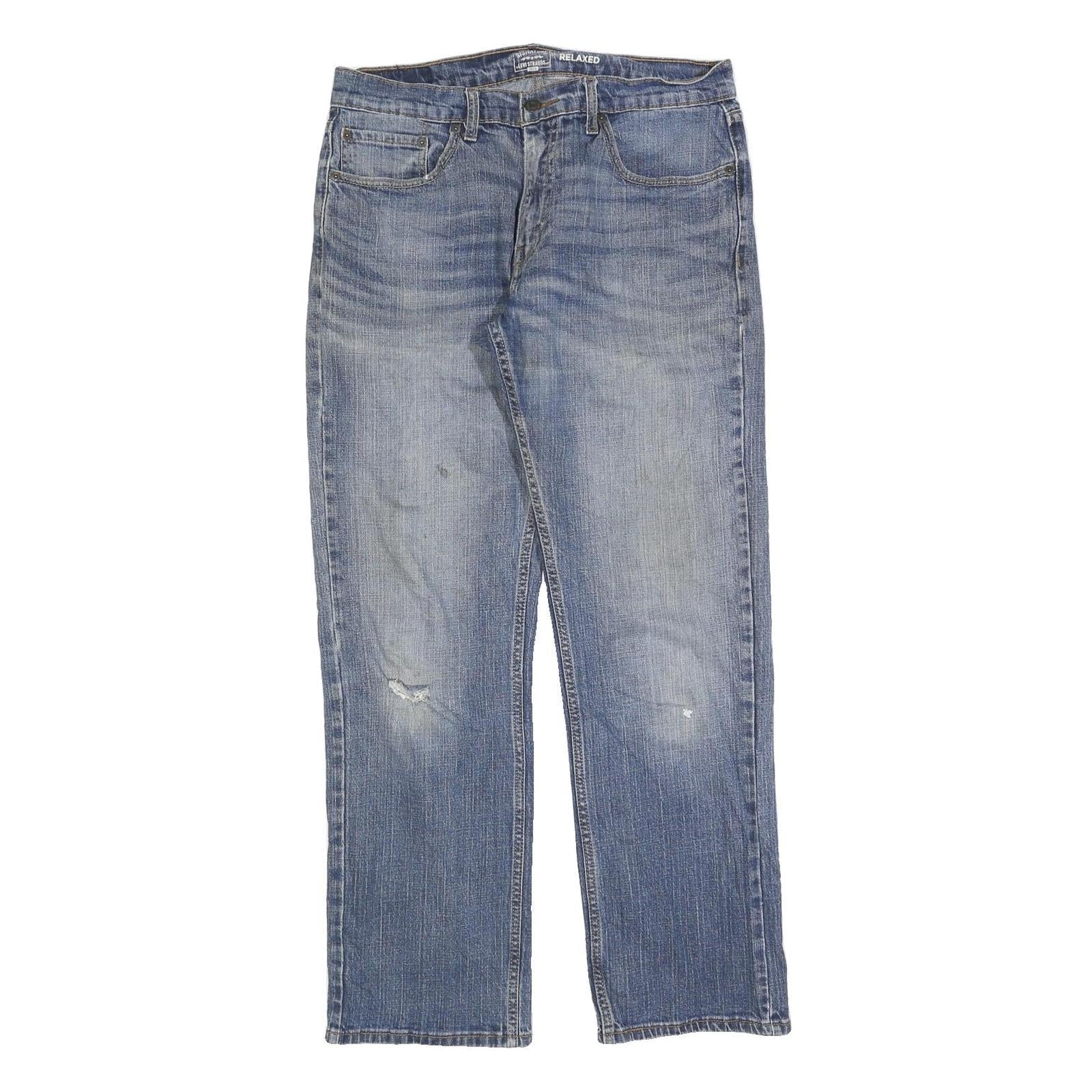 LEVI'S Mens Jeans Blue Relaxed Straight Denim Medium W34 L32 Classic Casual Refurbished - N/A refurbished available on Cerqular