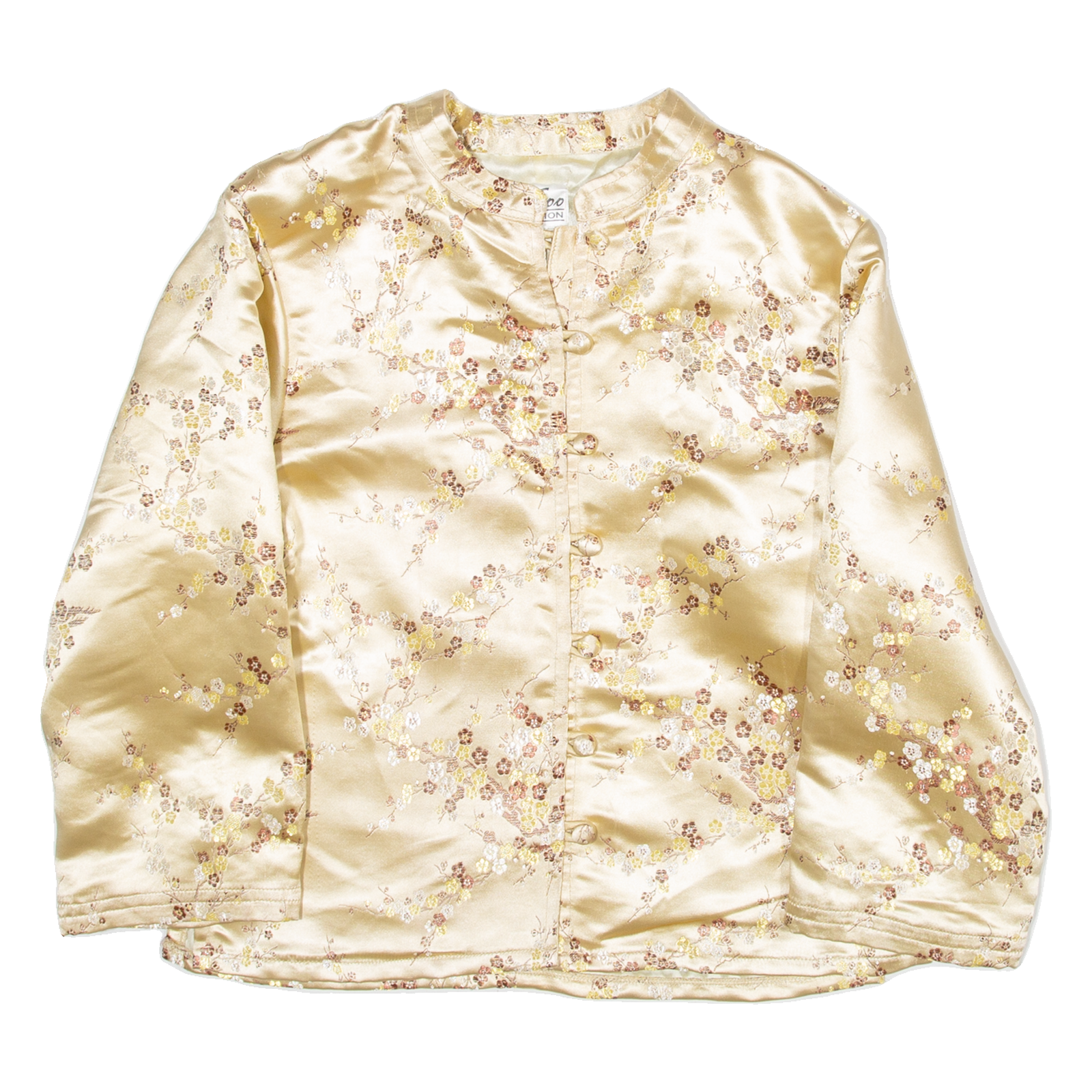 ME TOO CREATIONS Womens Printed Shirt Brown Long Sleeve Floral M Refurbished - N/A refurbished available on Cerqular