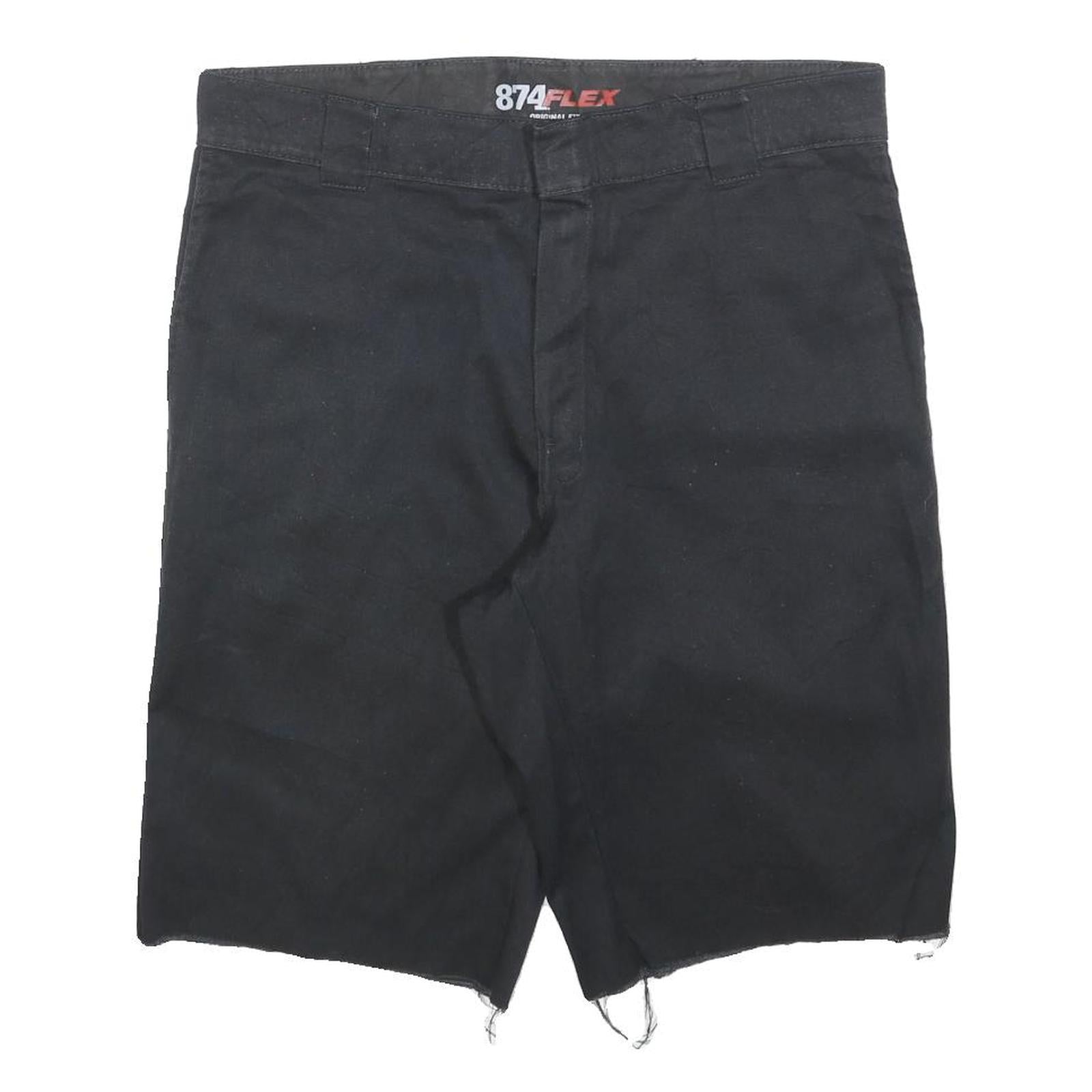 DICKIES Mens Black Casual Shorts L W36 Cotton Blend Relaxed Fit Workwear Refurbished - N/A refurbished available on Cerqular
