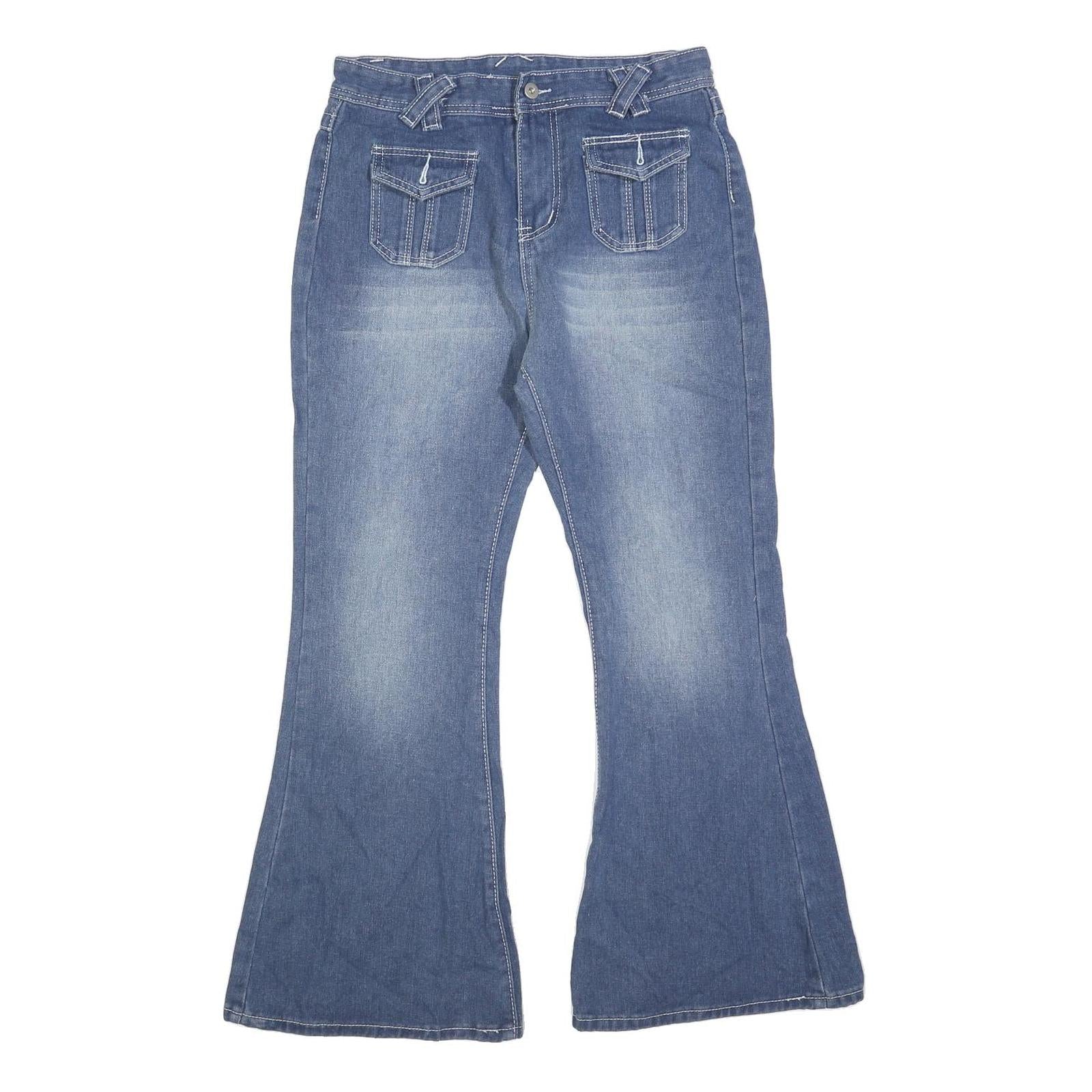 Buy Womens Relaxed Flared Denim Light Blue Cotton Blend Jeans W30 L28 Pockets Zip Refurbished - $20.79 Womens Relaxed Flared Denim Light Blue Cotton Blend Jeans W30 L28 Pockets Zip Refurbished - N/A refurbished available on Cerqular