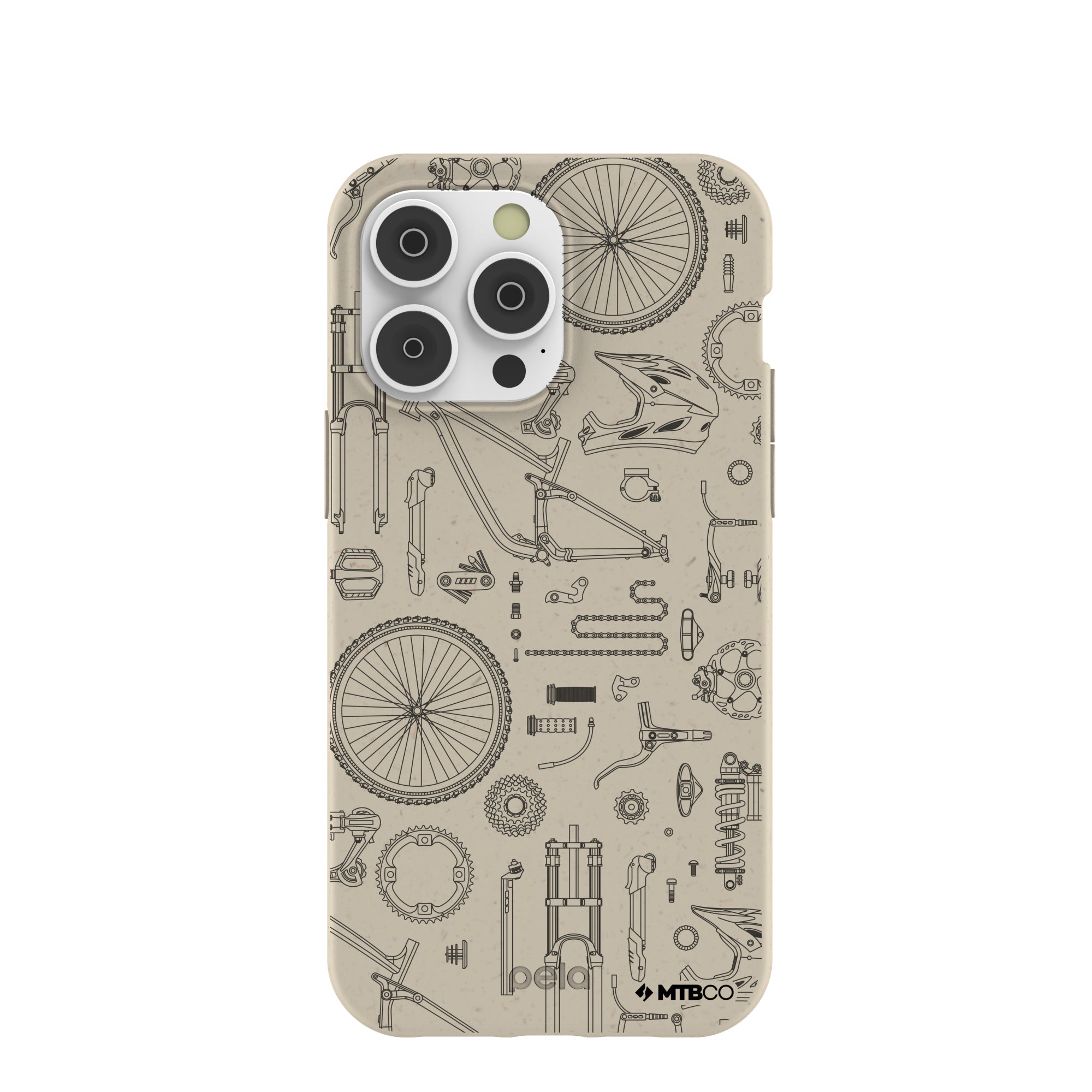 London Fog Changing Gears MTBCO iPhone 14 Pro Max Case Refurbished - Pela Case refurbished available on Cerqular