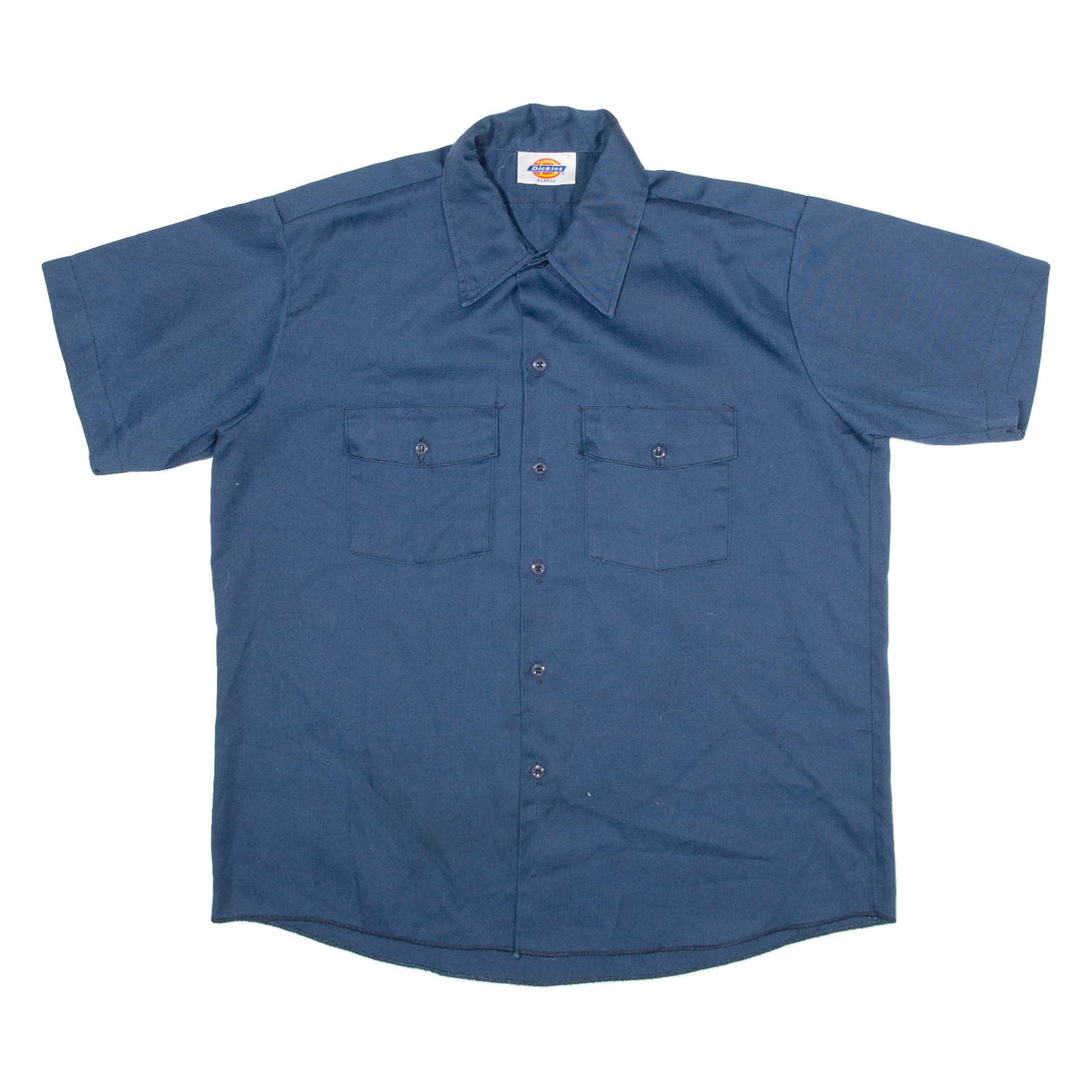 DICKIES Mens Worker Shirt Blue XL Refurbished - N/A refurbished available on Cerqular