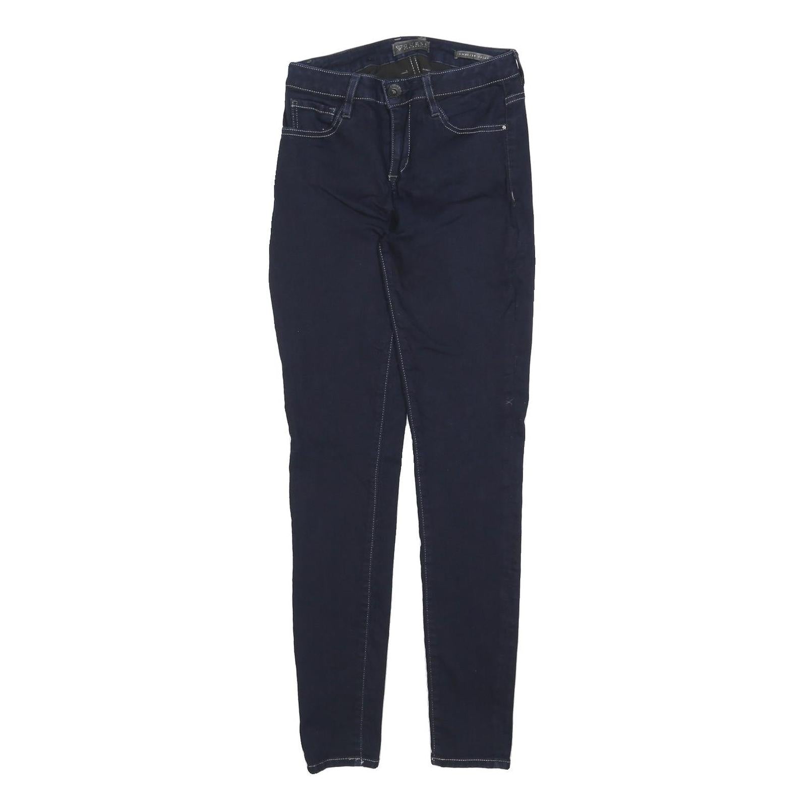 GUESS Womens Jeans Navy Cotton Blend Slim Skinny Zip W25 L28 Stylish Casual Refurbished - N/A refurbished available on Cerqular