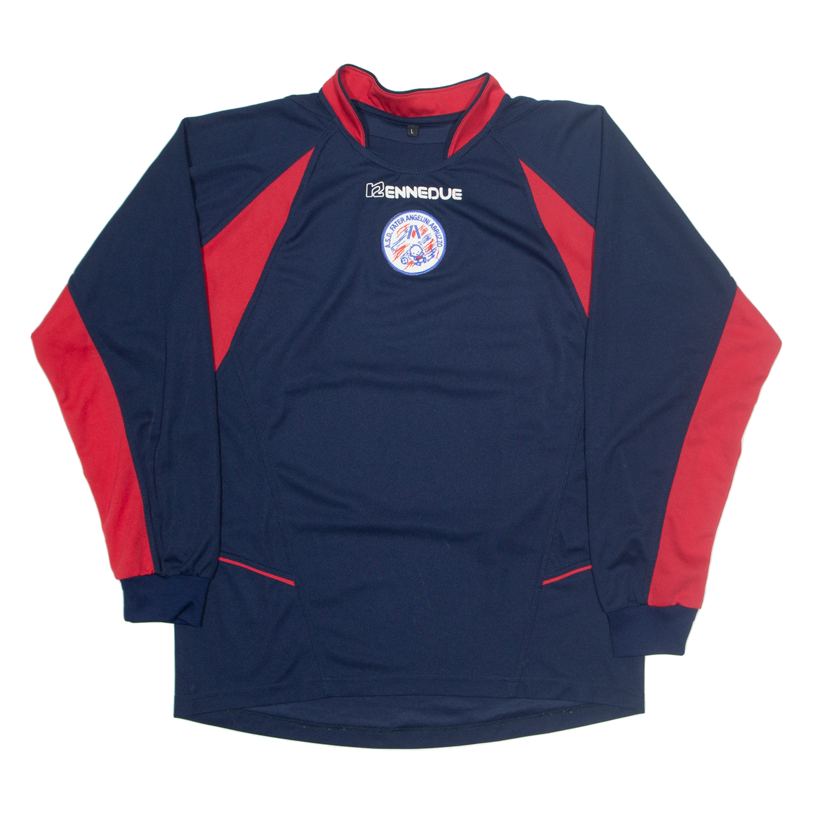 ASD Father Angelini Abruzzo Mens Jersey Blue Long Sleeve V-Neck L Refurbished - N/A refurbished available on Cerqular