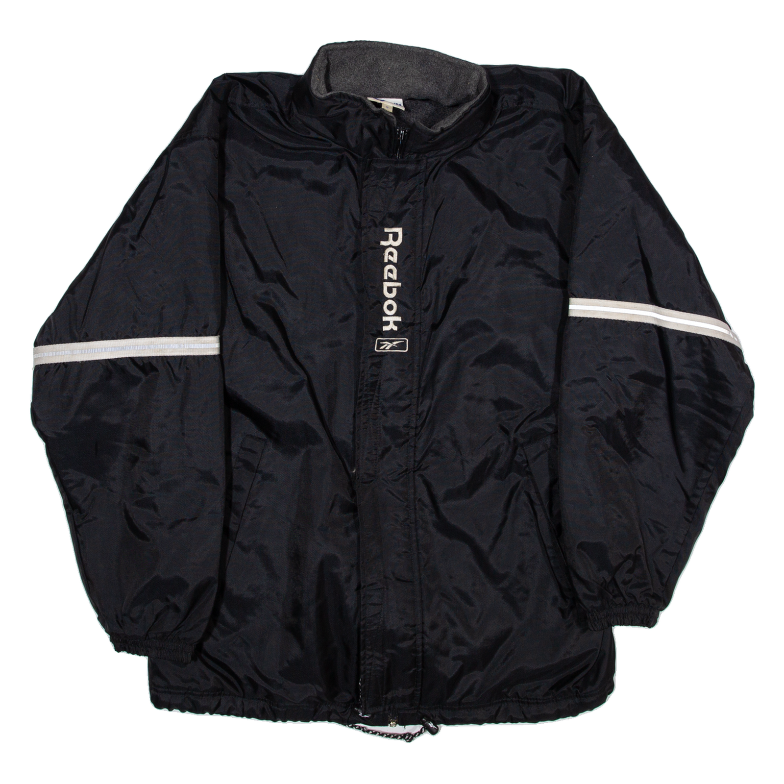 REEBOK Mens Coat Black Nylon 90s S Refurbished - N/A refurbished available on Cerqular