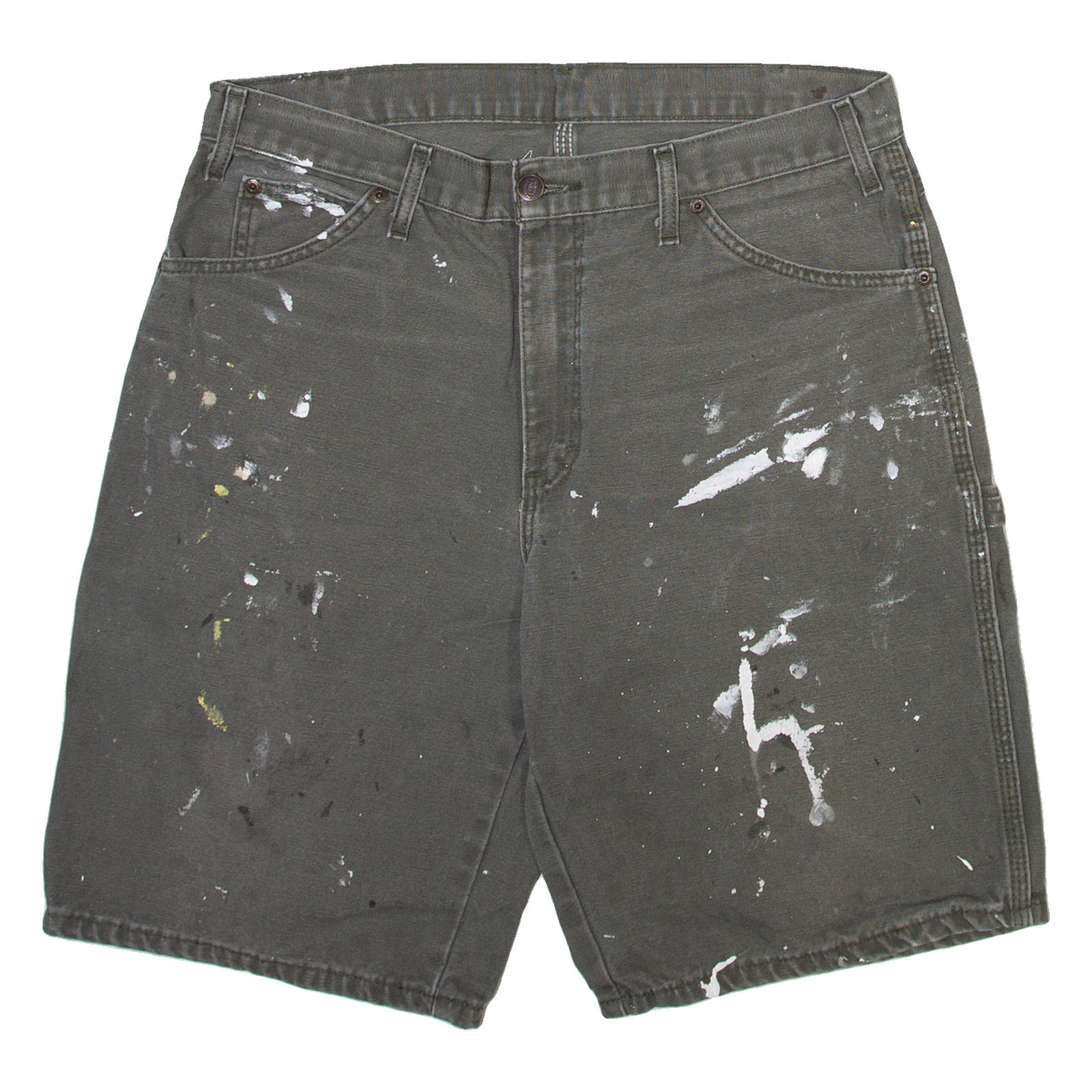 DICKIES Carpenter Mens Workwear Shorts Grey M W32 Refurbished - N/A refurbished available on Cerqular