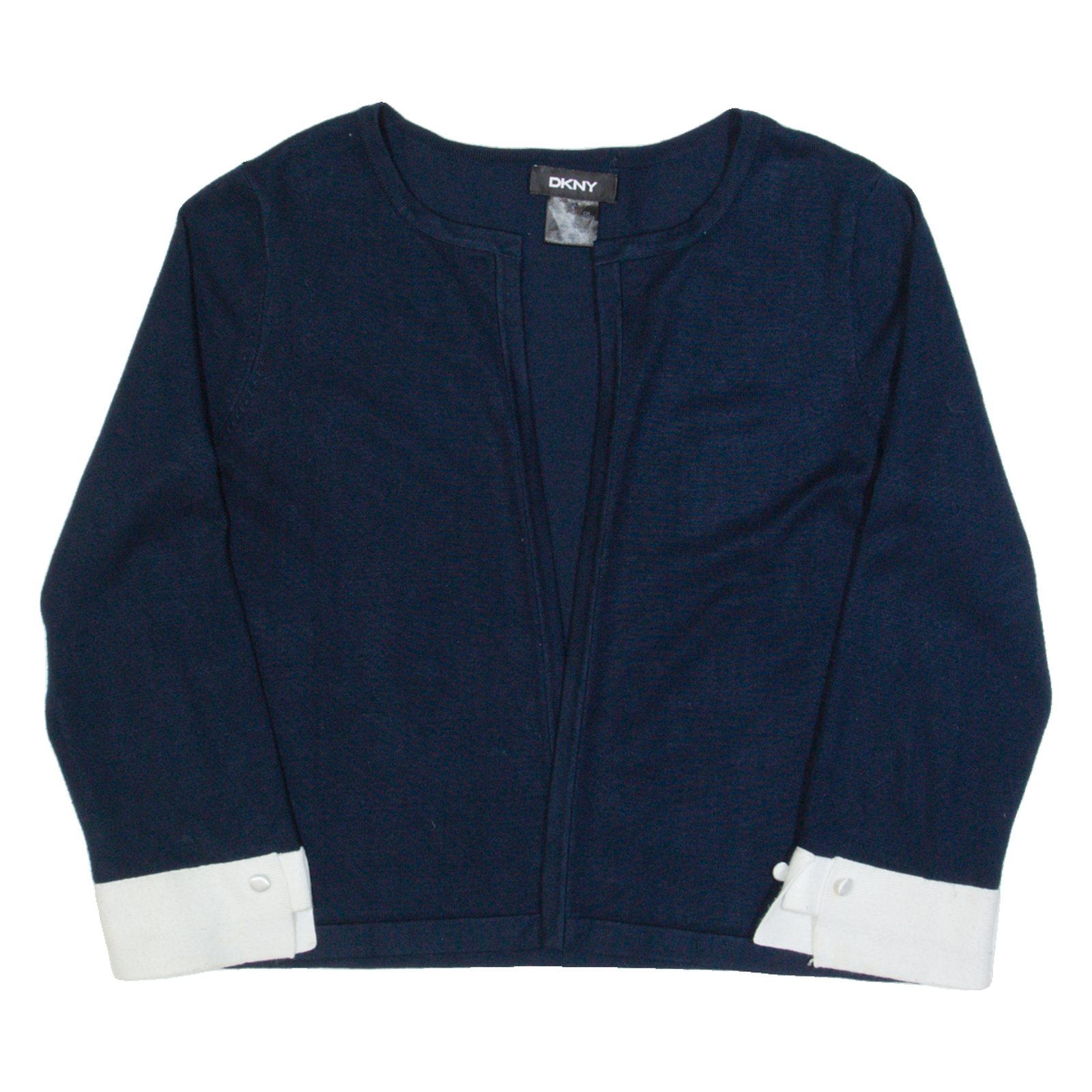 DKNY Womens Top Blue 3/4 Sleeve S Refurbished - N/A refurbished available on Cerqular