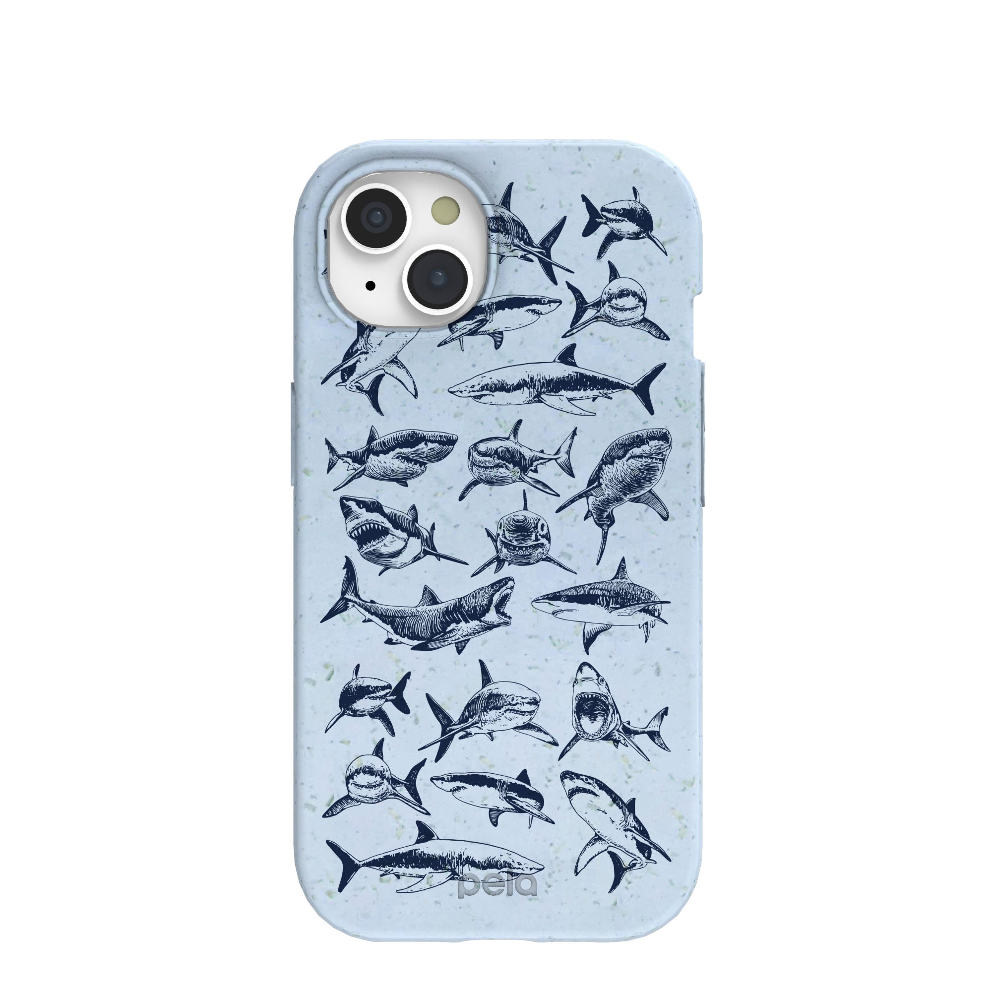 Powder Blue Great White iPhone 15 Case Refurbished - Pela Case refurbished available on Cerqular