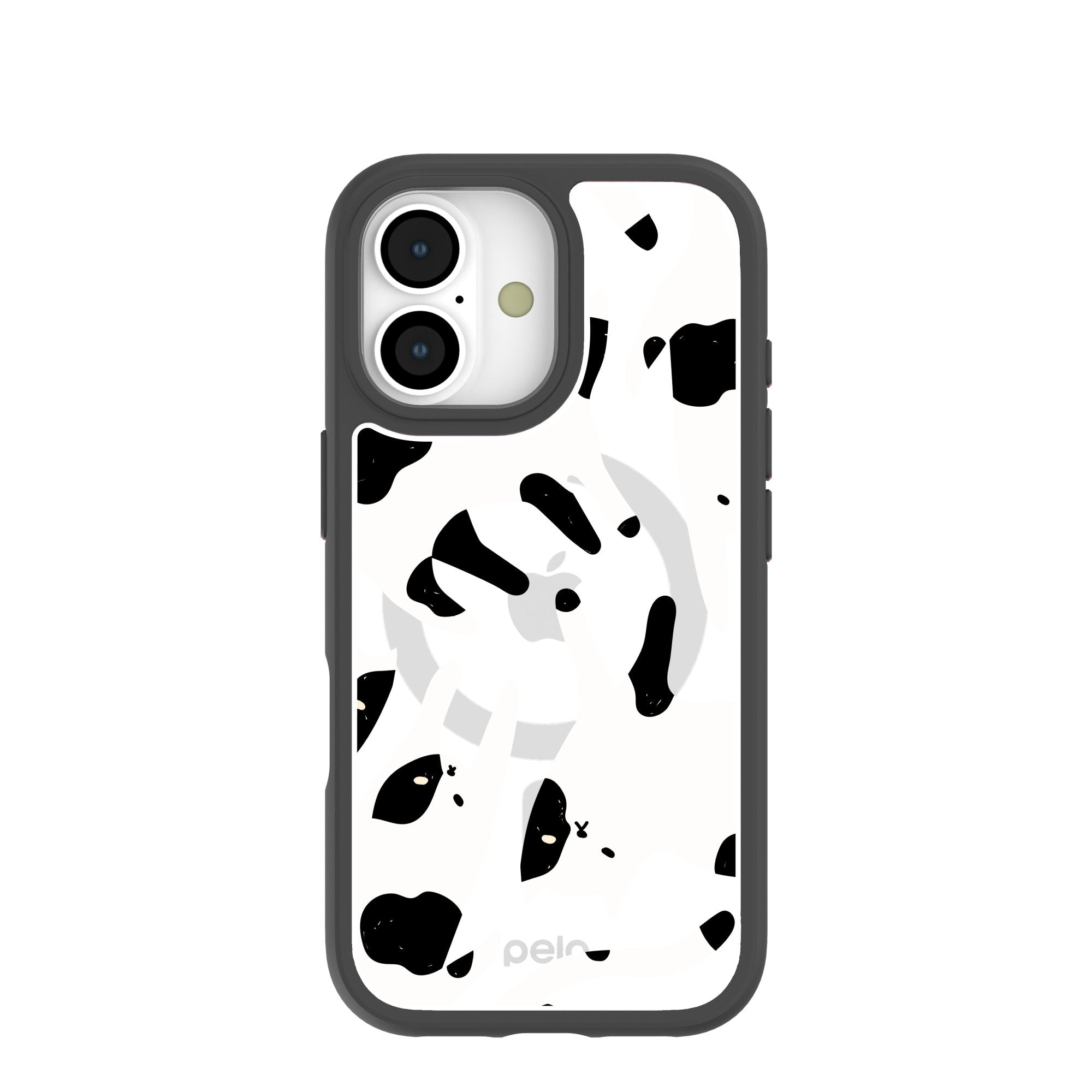 Clear Cat Cow iPhone 17 Case With Noir Ridge (MagSafe included) Refurbished - Pela Case refurbished available on Cerqular