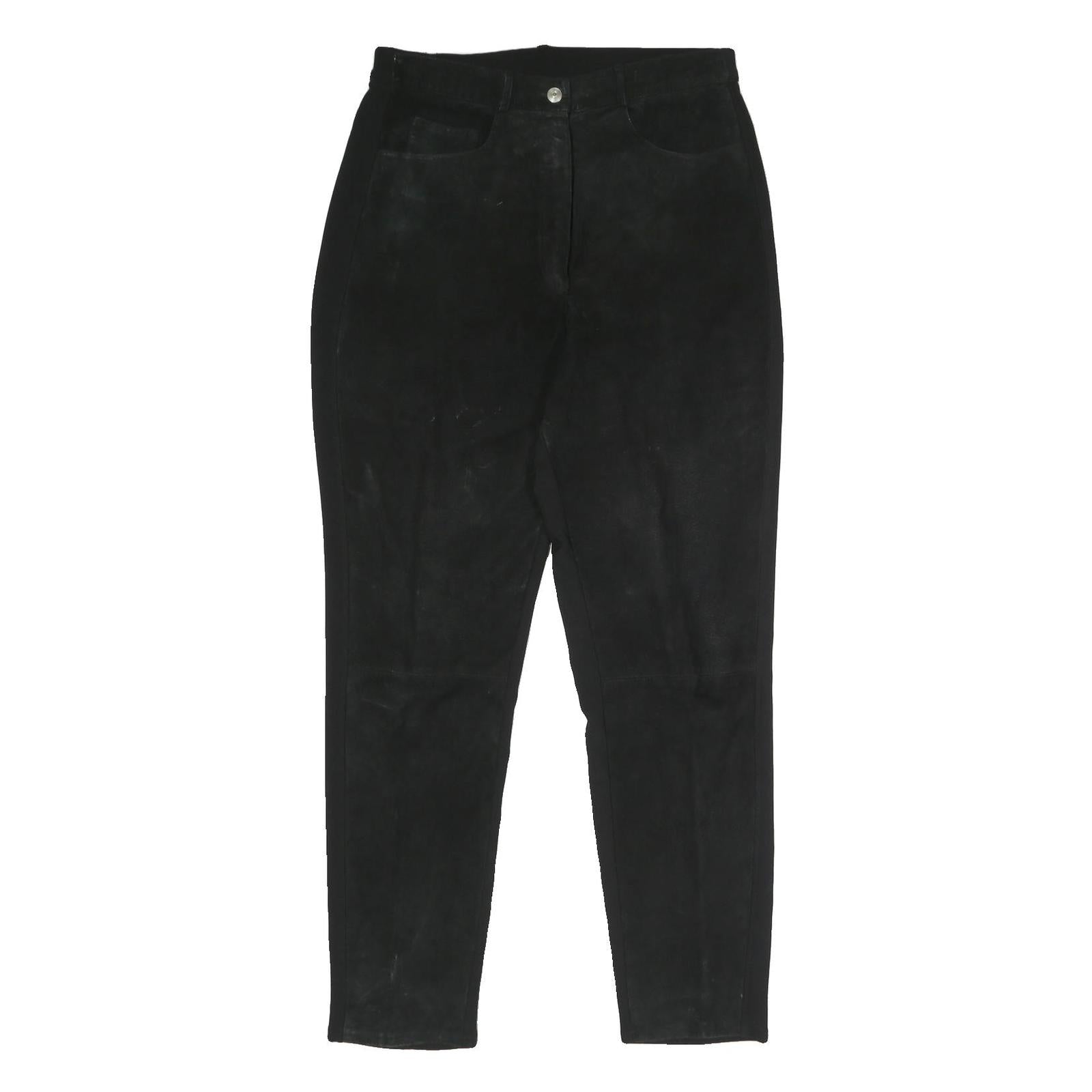 COLOUR OF THE WORLD Womens Black Regular Fit Cotton Blend Trousers W30 L30 Refurbished - N/A refurbished available on Cerqular