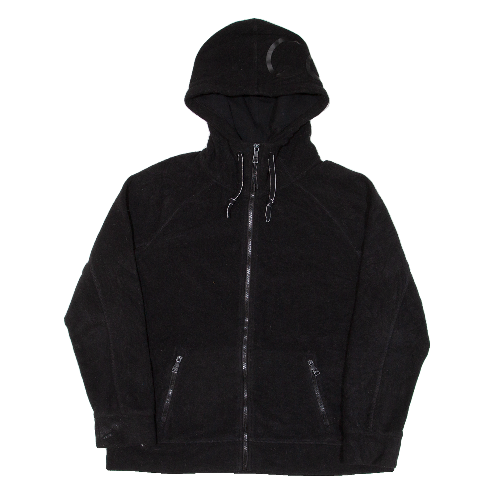 CALVIN KLEIN Womens Black Hoodie Full Zip XL Refurbished - N/A refurbished available on Cerqular