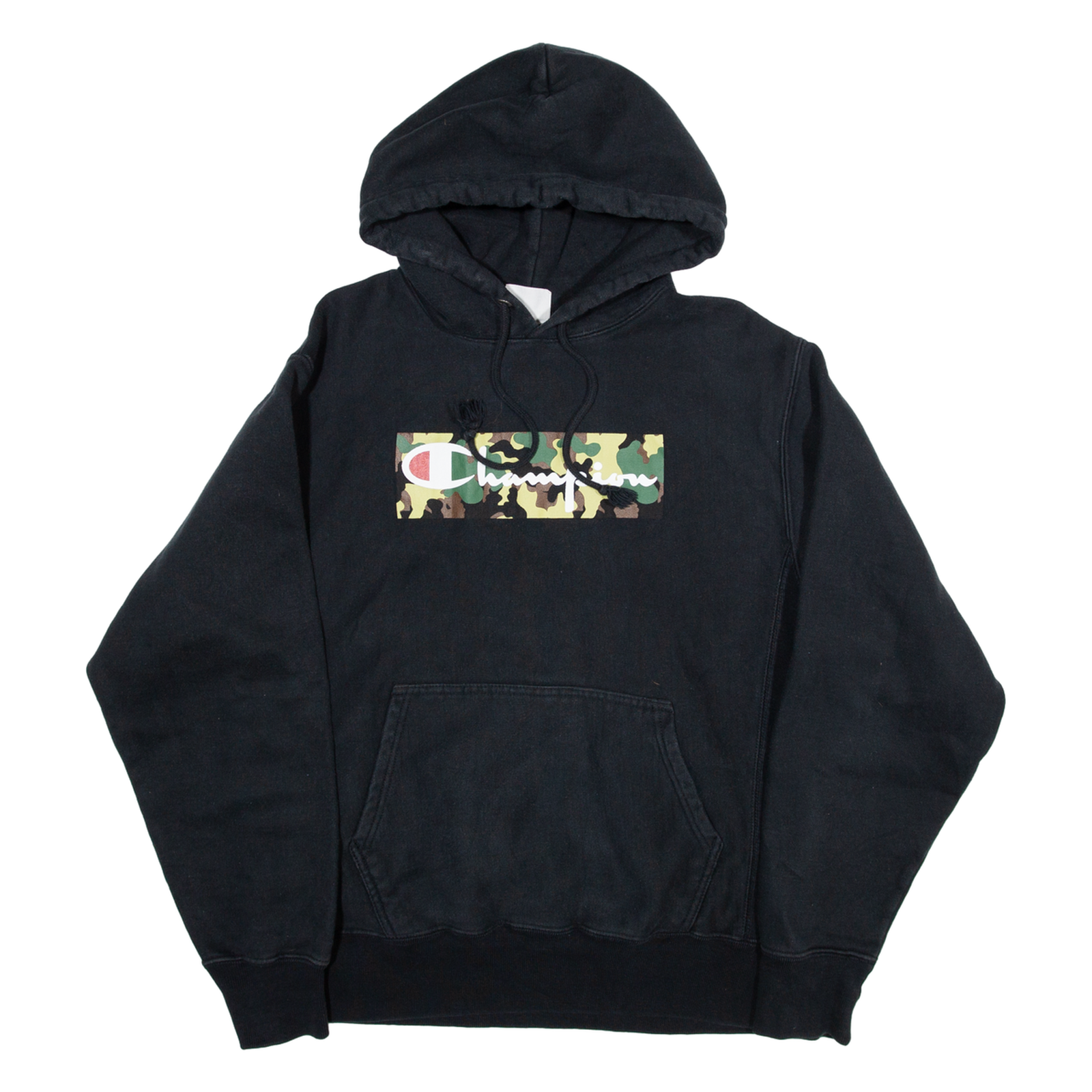CHAMPION REVERSE WEAVE Mens Black Hoodie M Refurbished - N/A refurbished available on Cerqular