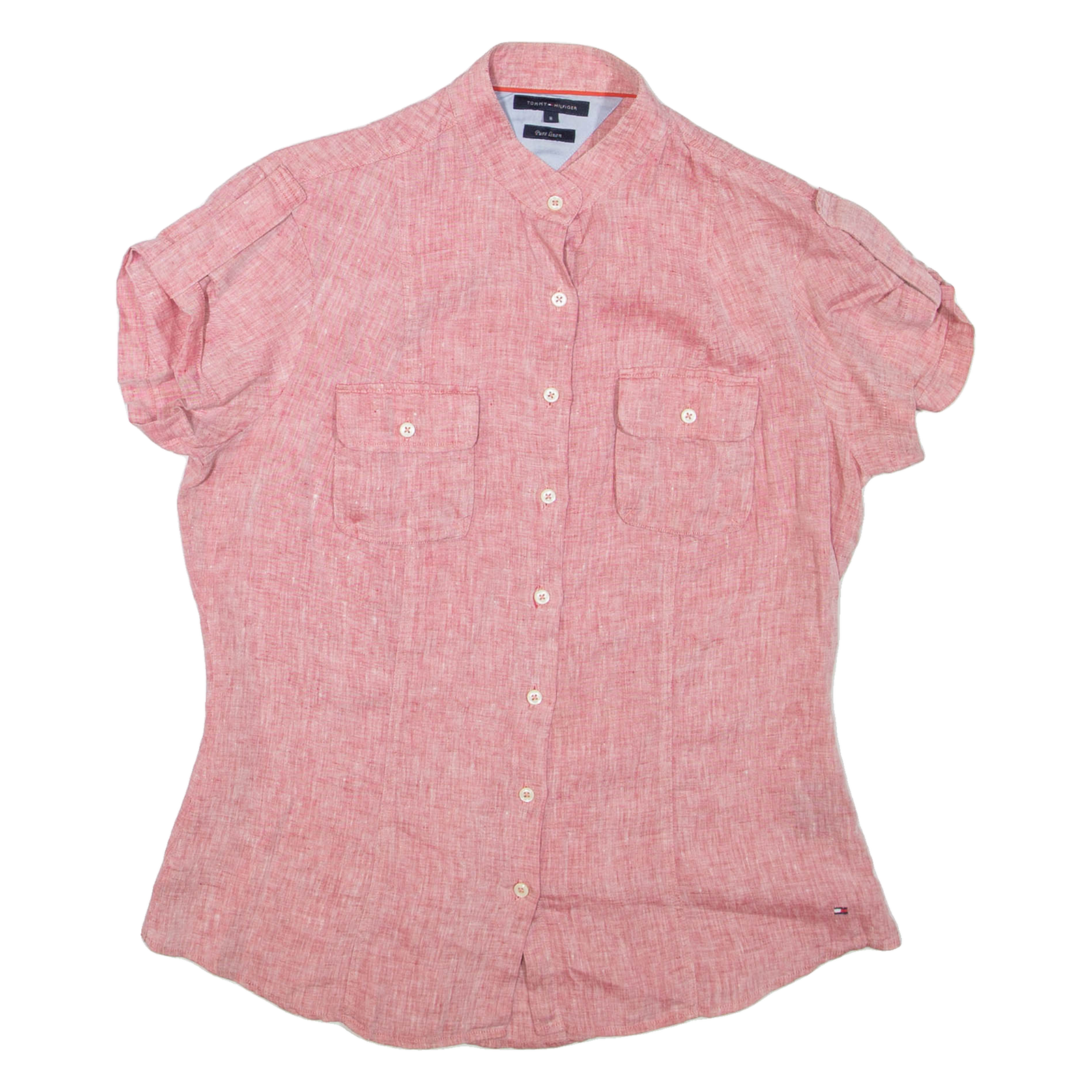 Buy TOMMY HILFIGER Womens Plain Shirt Pink Linen S Refurbished - $28.59 TOMMY HILFIGER Womens Plain Shirt Pink Linen S Refurbished - N/A refurbished available on Cerqular