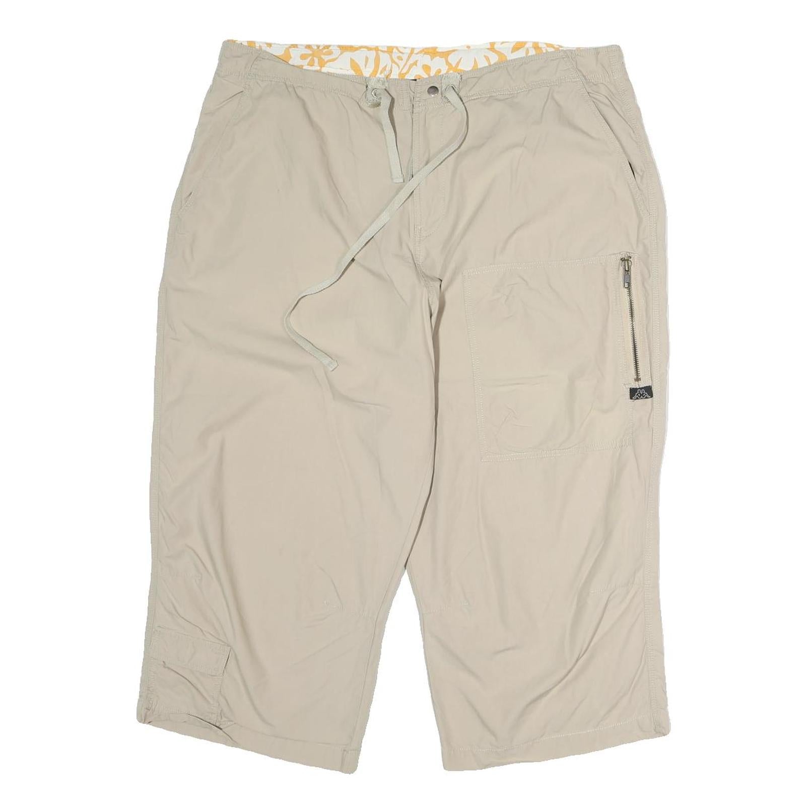 KAPPA Mens Shorts Beige Casual 2XL W34 Lightweight Cotton Summer Refurbished - N/A refurbished available on Cerqular