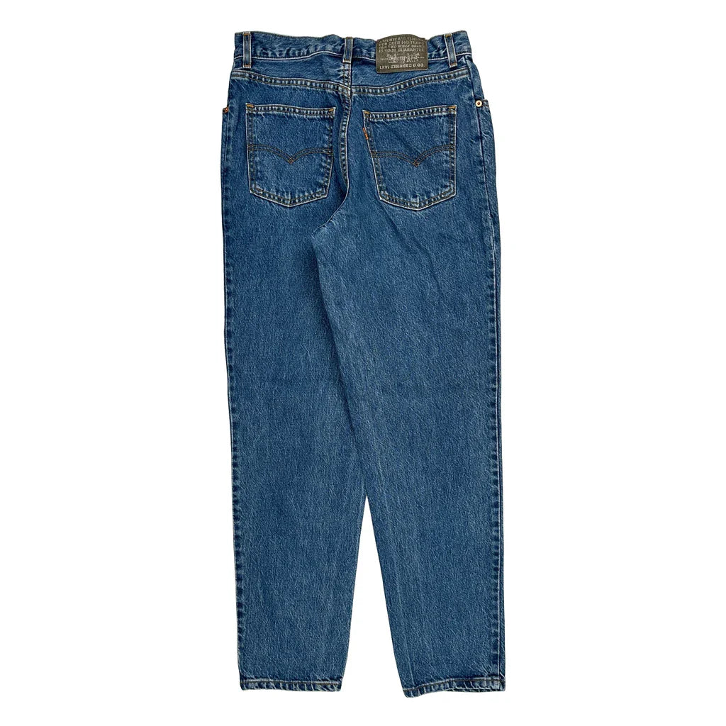 Levis Jeans - 28W 30L Blue Denim Refurbished - Thrifted (note: this is a term often used to describe second- refurbished available on Cerqular