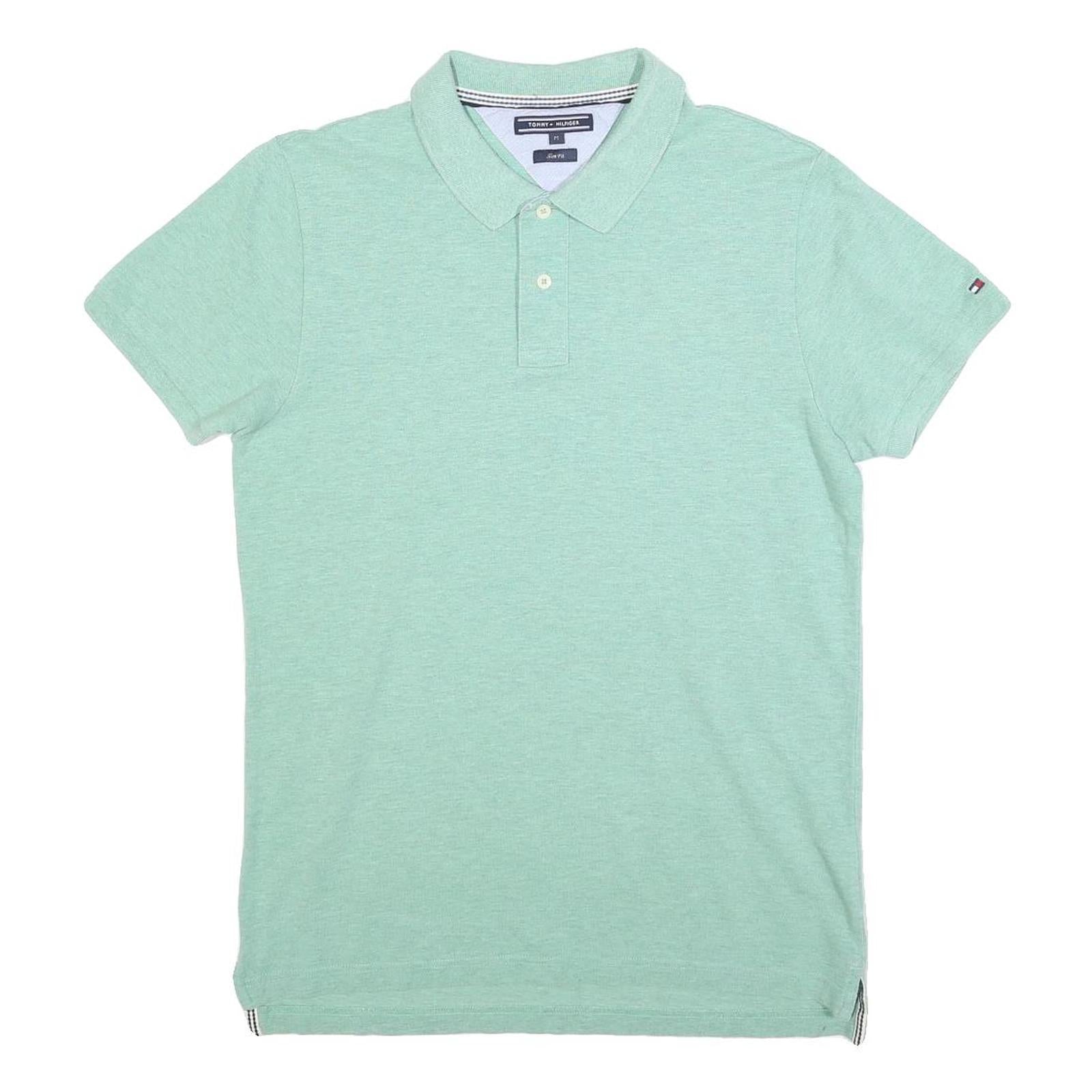 Buy TOMMY HILFIGER Mens Green Short Sleeve Plain Polo Shirt M Cotton Blend Refurbished - $33.79 TOMMY HILFIGER Mens Green Short Sleeve Plain Polo Shirt M Cotton Blend Refurbished - N/A refurbished available on Cerqular