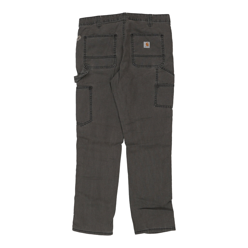 Slim Fit Carhartt Double Knee Carpenter Jeans - 32W 29L Grey Cotton Refurbished - Thrifted (note: this is a term often used to describe second- refurbished available on Cerqular