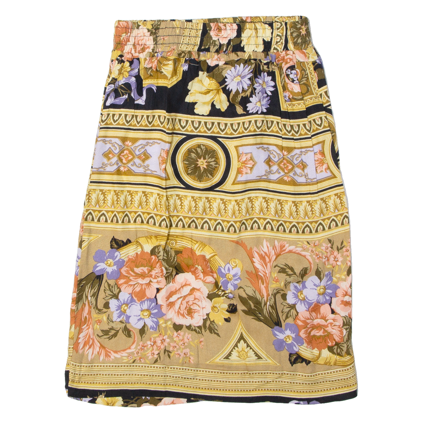 Womens Straight Skirt Beige Knee Length Floral S Refurbished - N/A refurbished available on Cerqular
