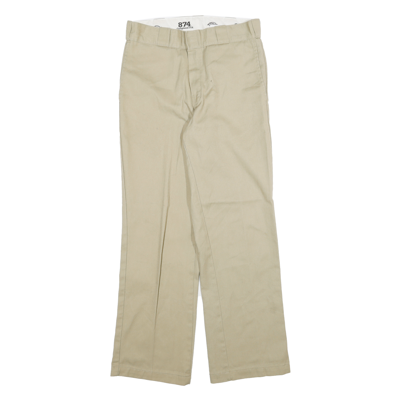 DICKIES Mens Cotton Blend Beige Regular Fit Straight Leg Trousers W28 L28 Refurbished - N/A refurbished available on Cerqular