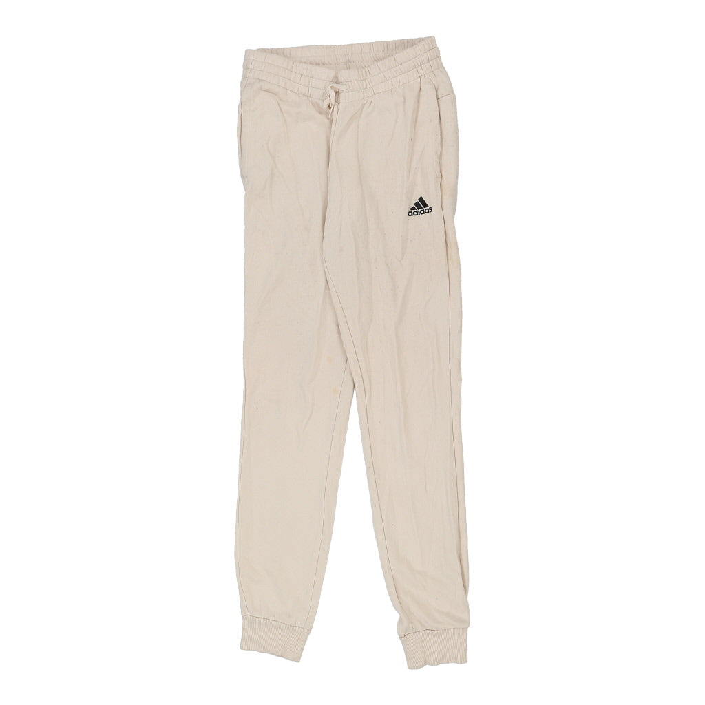 Adidas Joggers - XS Beige Cotton Refurbished - Thrifted (note: this is a term often used to describe second- refurbished available on Cerqular