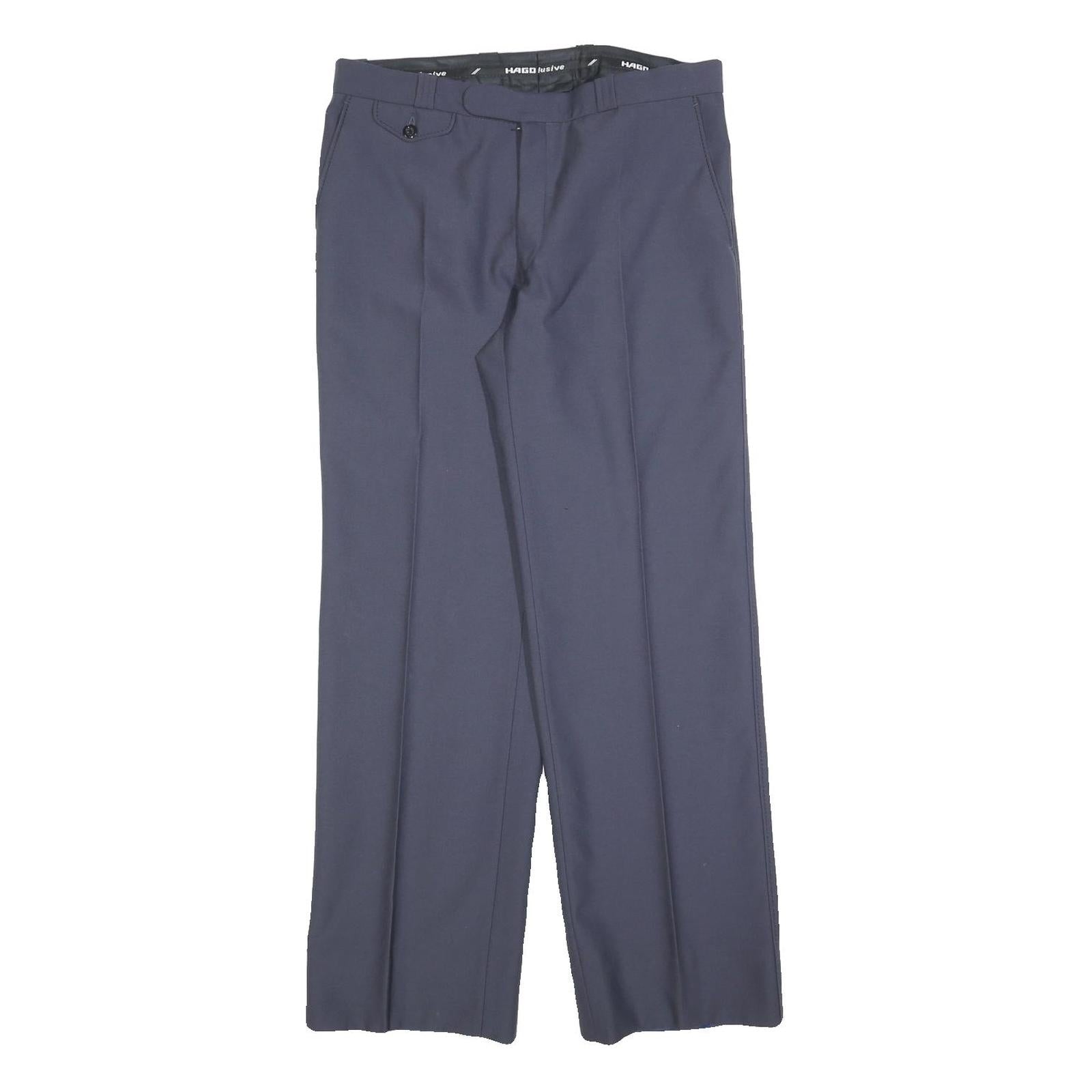 Buy HAGO Womens Regular Fit Blue Trousers W30 L30 Zip Closure Classic Style Refurbished - $23.39 HAGO Womens Regular Fit Blue Trousers W30 L30 Zip Closure Classic Style Refurbished - N/A refurbished available on Cerqular