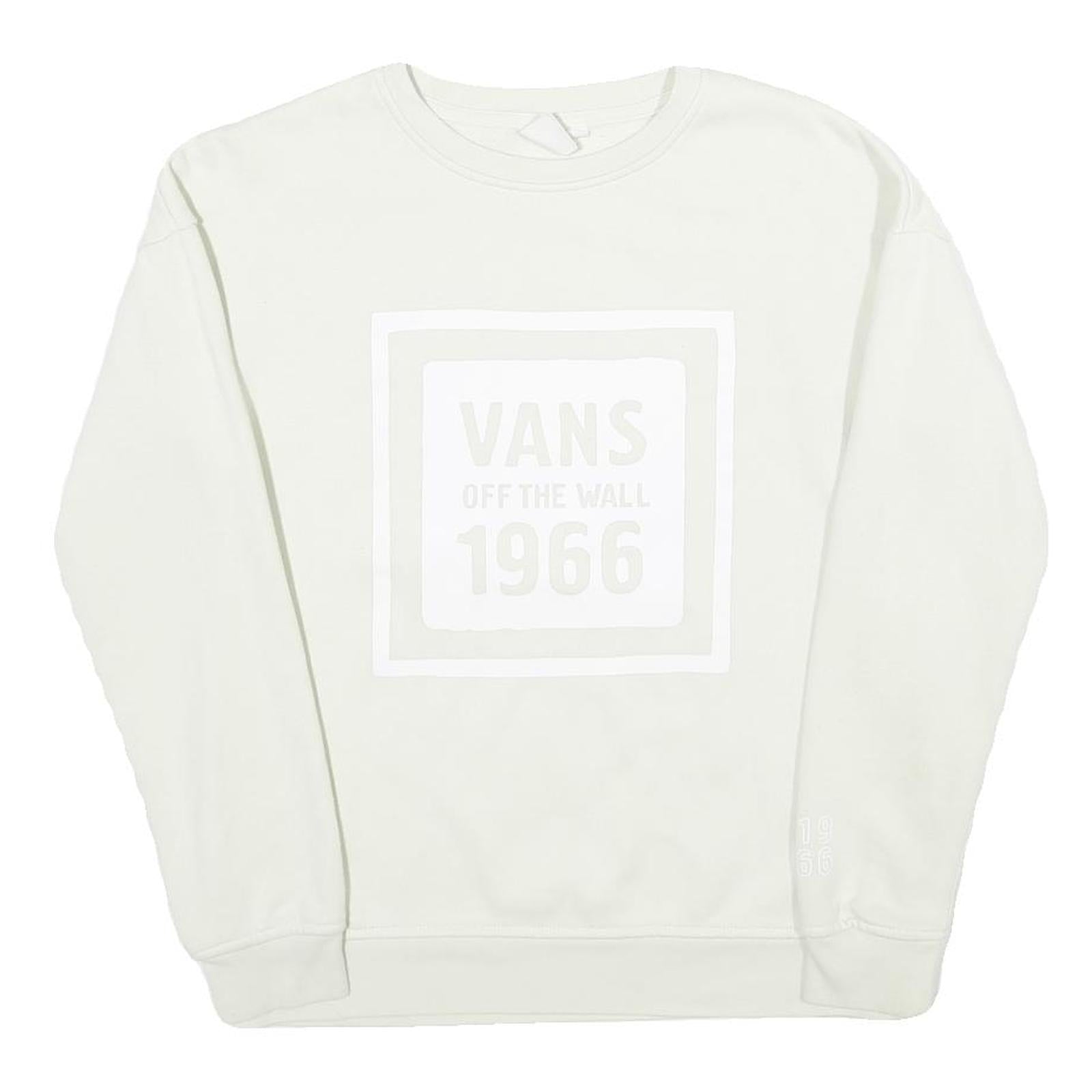 Buy VANS Mens White Crew Neck XS Sweatshirt Cotton Blend Pullover Off The Wall Refurbished - $33.79 VANS Mens White Crew Neck XS Sweatshirt Cotton Blend Pullover Off The Wall Refurbished - N/A refurbished available on Cerqular