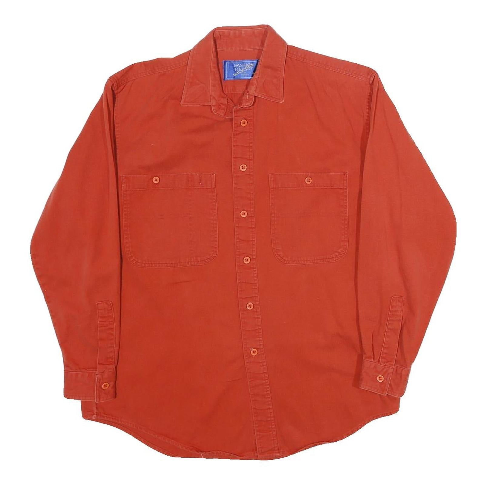 Buy FASHION REPORT Mens Red Cotton Shirt M Casual Button-Up Long Sleeve Refurbished - $19.49 FASHION REPORT Mens Red Cotton Shirt M Casual Button-Up Long Sleeve Refurbished - N/A refurbished available on Cerqular