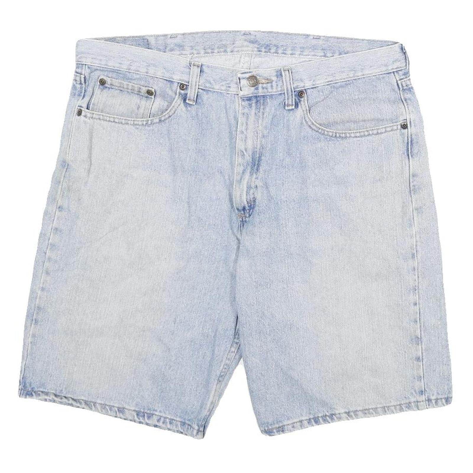 WRANGLER Mens Denim Blue Casual Shorts 2XL W36 Cotton Blend Comfort Style Refurbished - N/A refurbished available on Cerqular