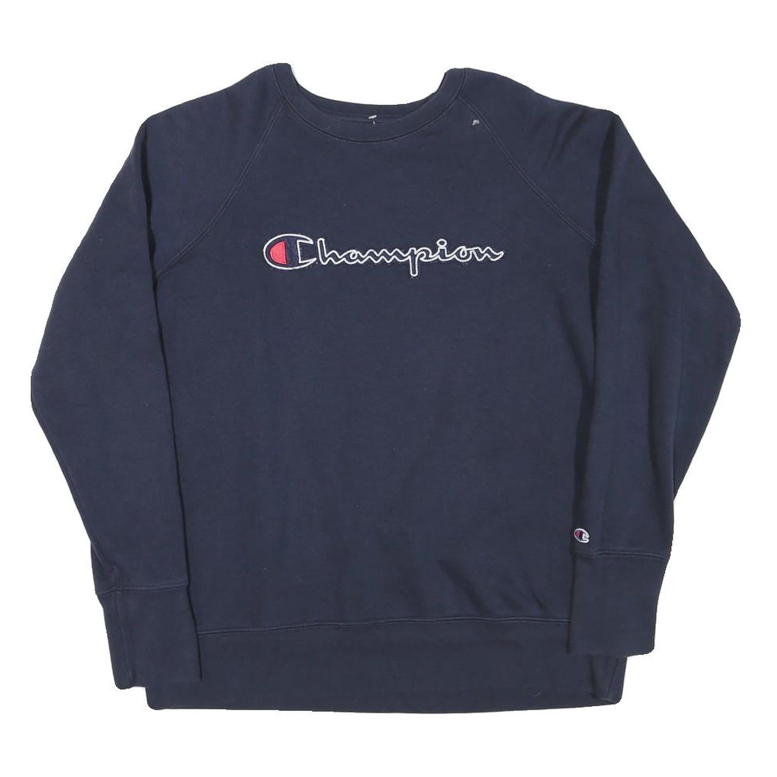 Buy CHAMPION Mens Blue Navy Crew Neck S Cotton Blend Pullover Sweatshirt Logo Refurbished - $29.89 CHAMPION Mens Blue Navy Crew Neck S Cotton Blend Pullover Sweatshirt Logo Refurbished - N/A refurbished available on Cerqular