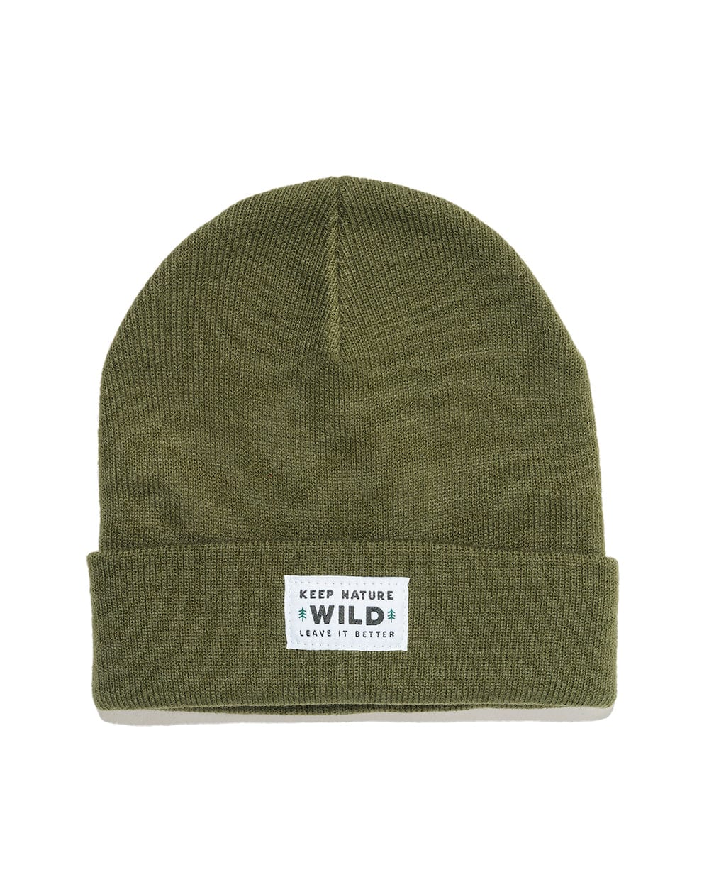 Twin Pines Cuffed Beanie | Olive Refurbished - Keep Nature Wild refurbished available on Cerqular