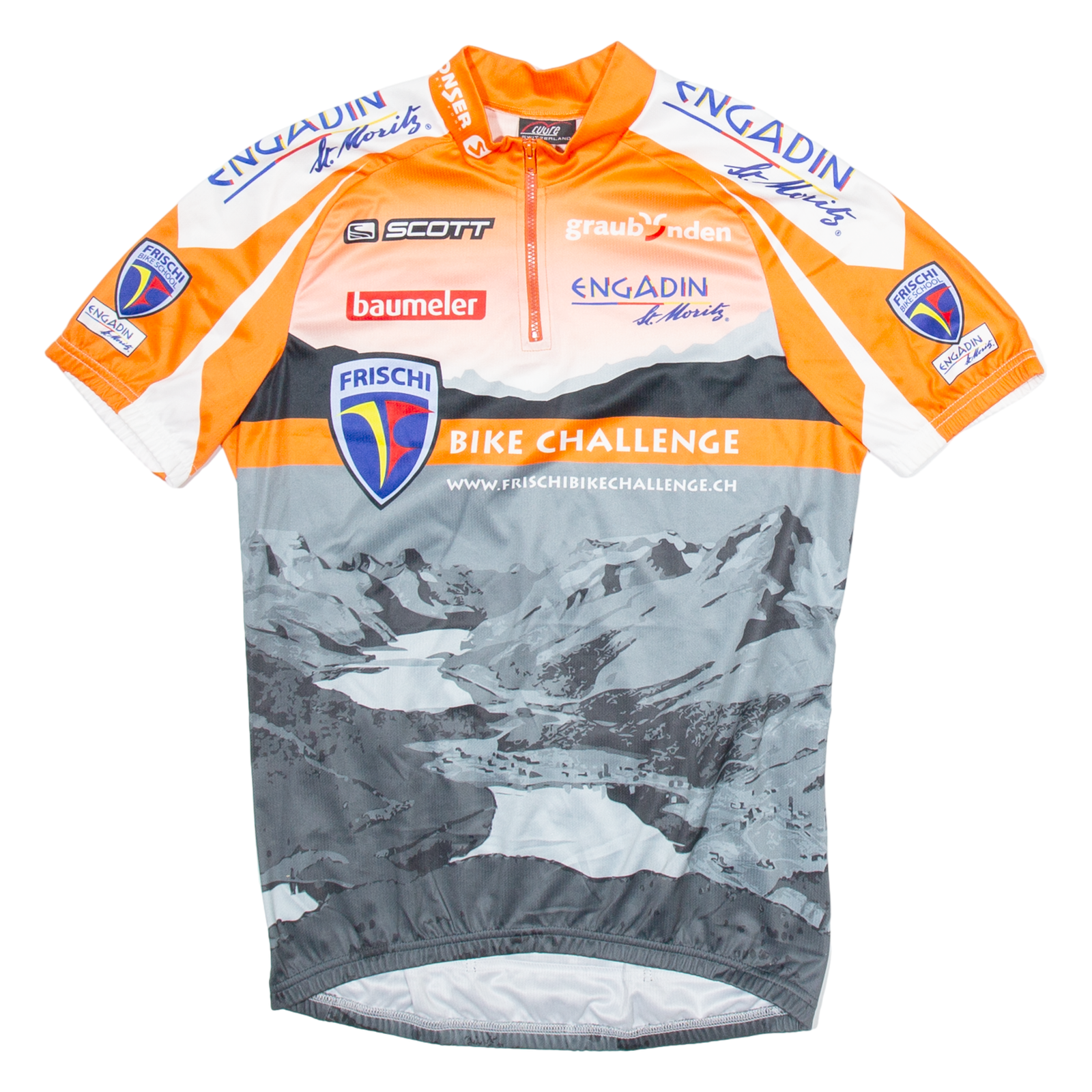 CUORE Cycling Mens Jersey Orange 1/4 Zip M Refurbished - N/A refurbished available on Cerqular