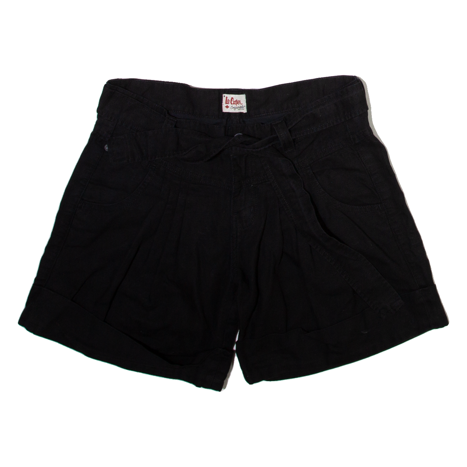 LEE COOPER Womens Casual Shorts Black Relaxed S W28 Refurbished - N/A refurbished available on Cerqular