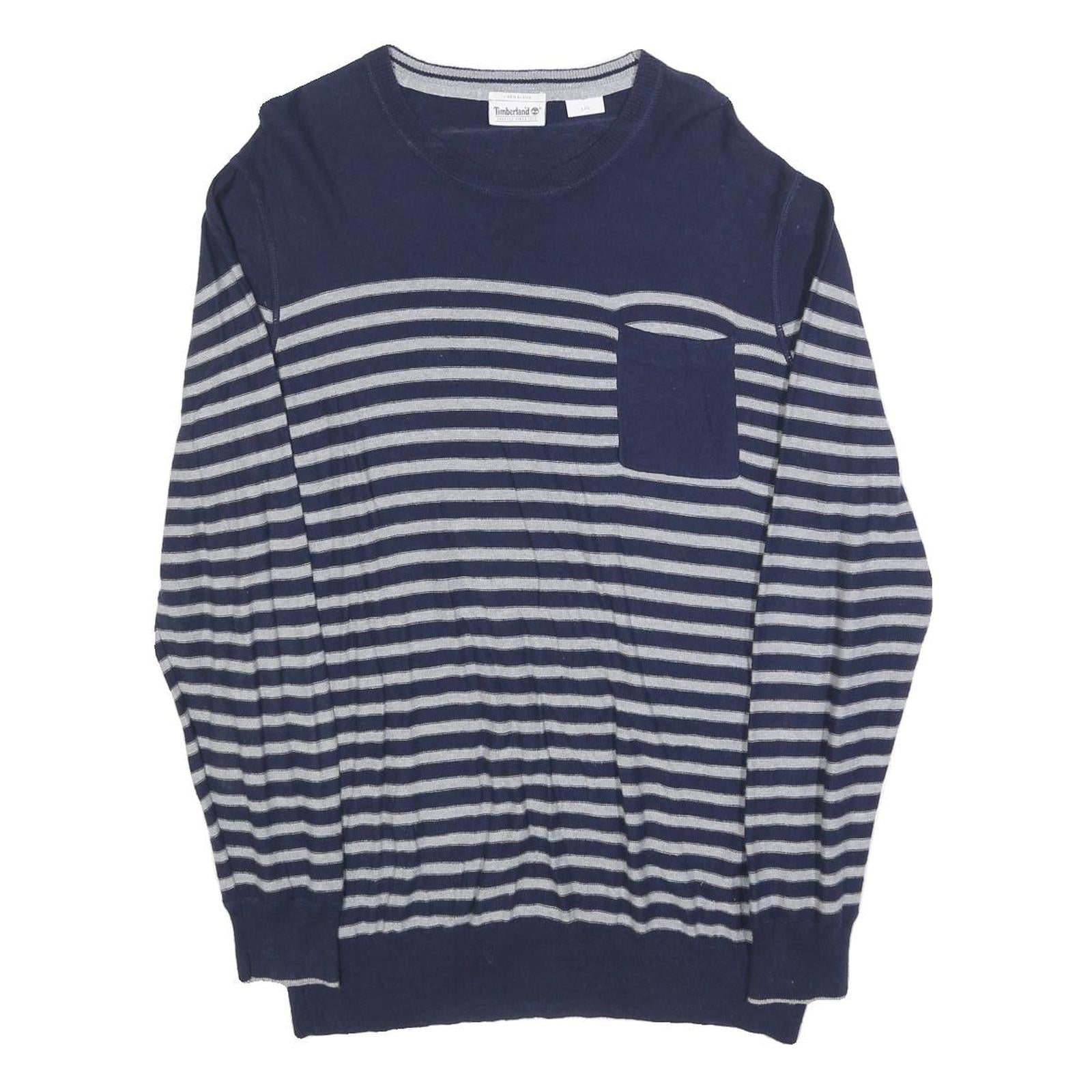 Buy TIMBERLAND Womens Blue & Grey Striped Pattern Linen Blend Jumper Crew Neck Basic Refurbished - $48.09 TIMBERLAND Womens Blue & Grey Striped Pattern Linen Blend Jumper Crew Neck Basic Refurbished - N/A refurbished available on Cerqular