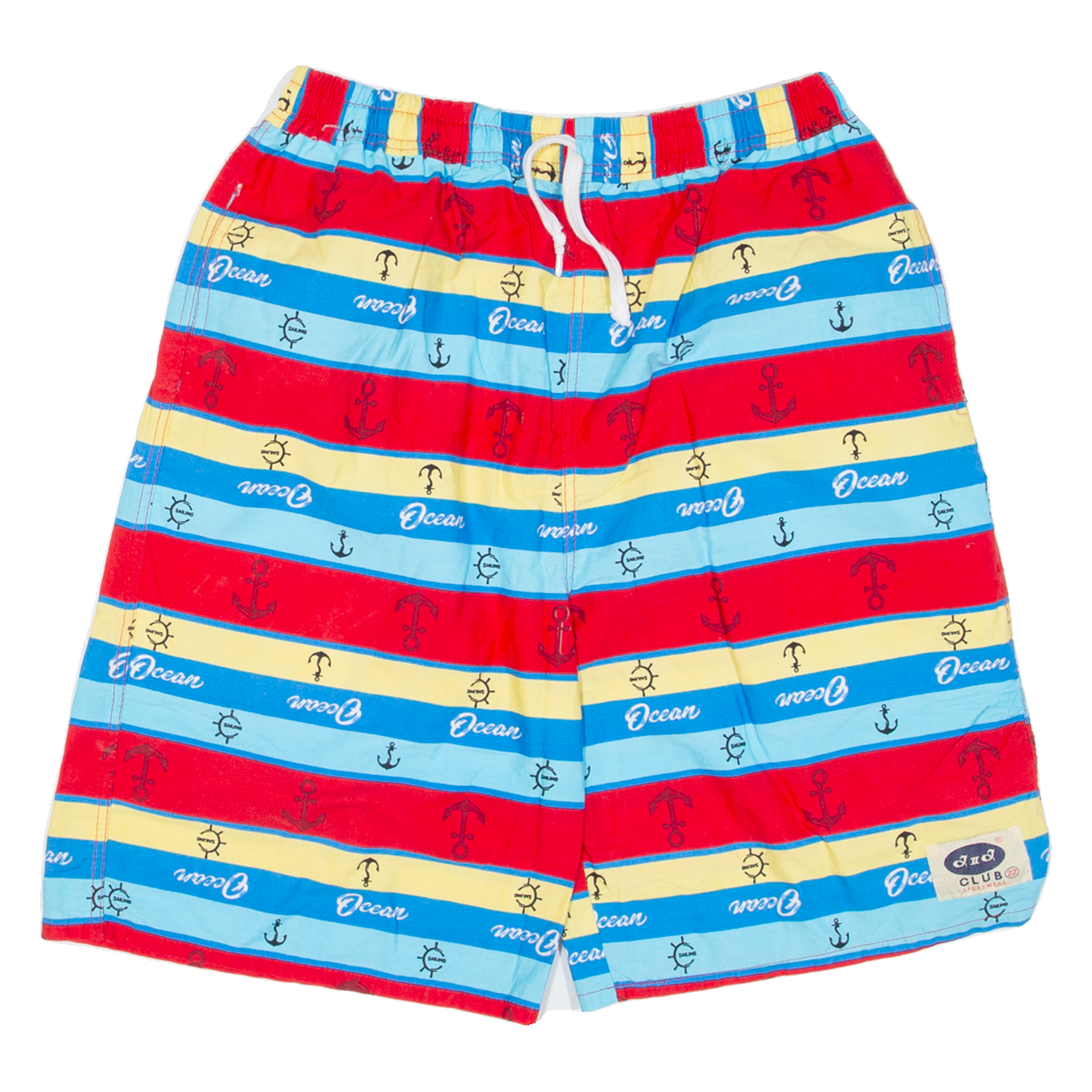 Mens Casual Shorts Red Striped L W28 Refurbished - N/A refurbished available on Cerqular