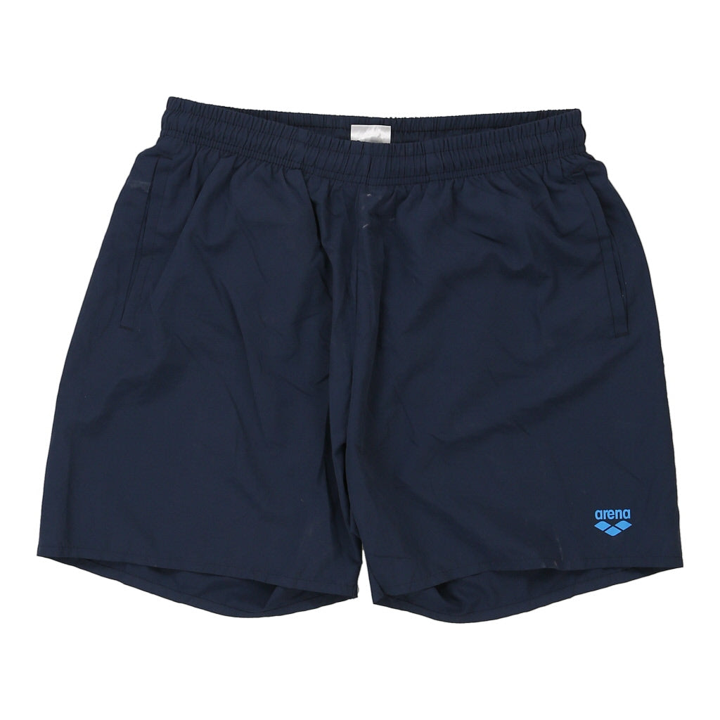 Arena Sport Shorts - Large Navy Polyester Refurbished - Thrifted (note: this is a term often used to describe second- refurbished available on Cerqular