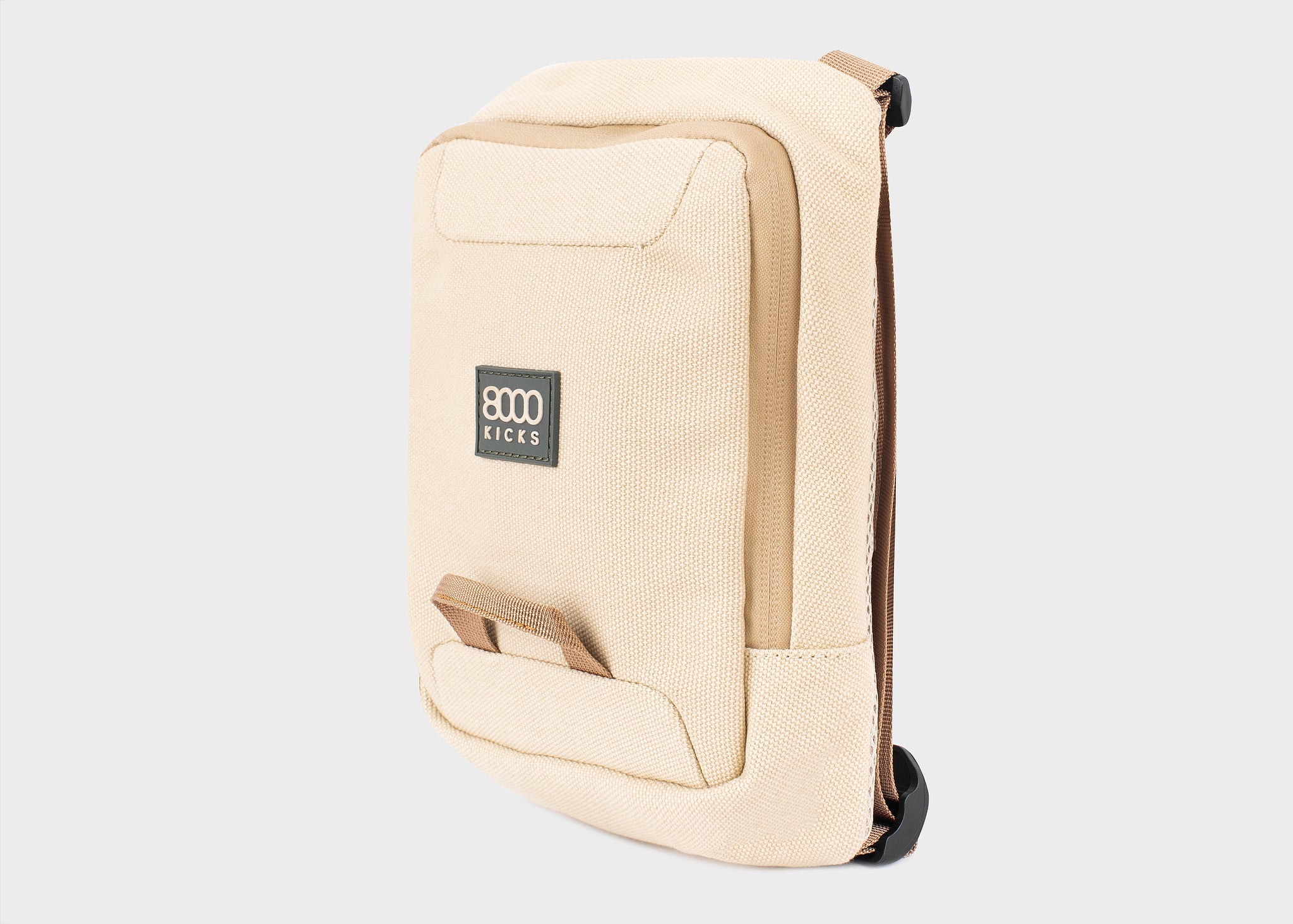 Front/Shoulder Hemp Bag | Color: Beige & Green Refurbished - 8000Kicks refurbished available on Cerqular