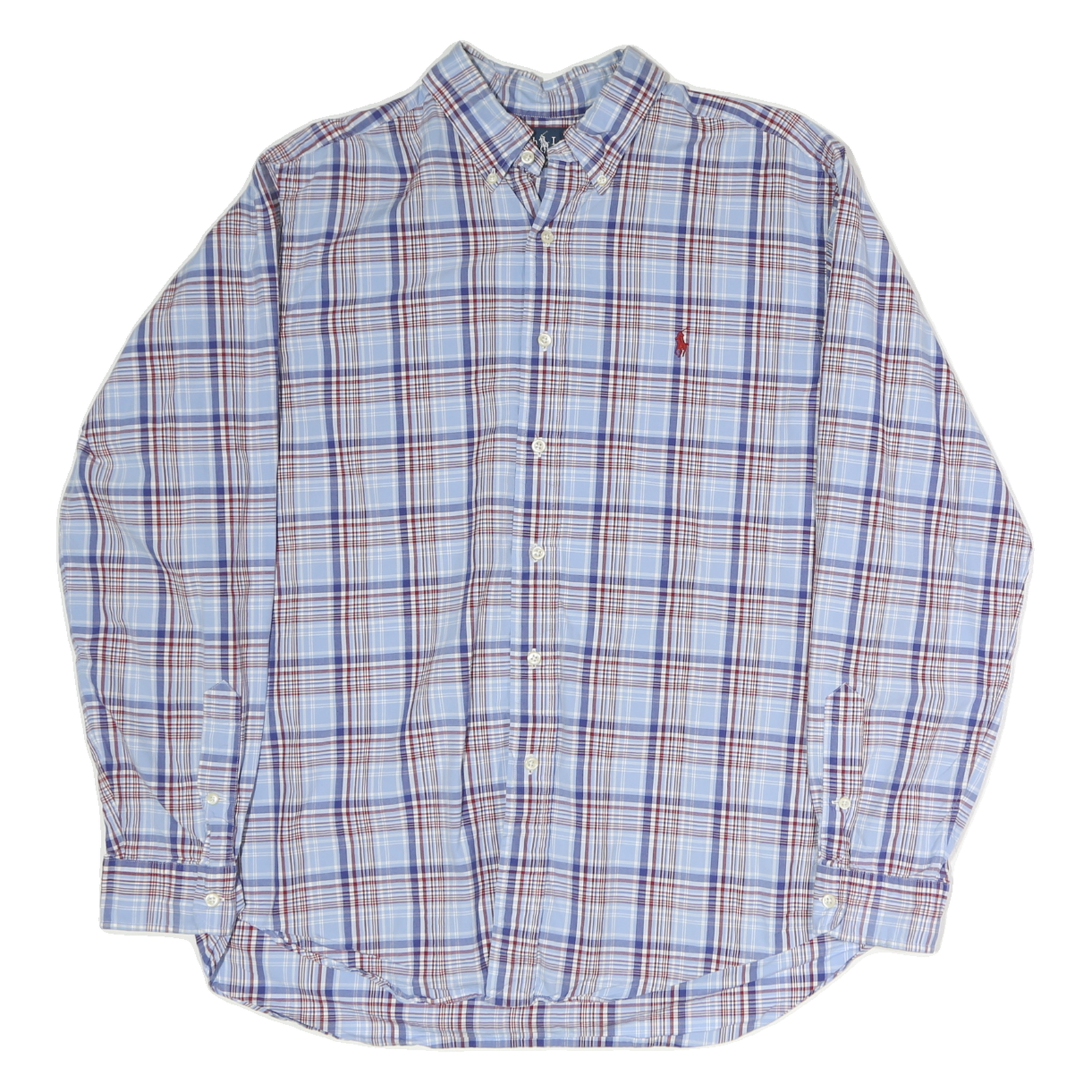 Buy RALPH LAUREN Mens Blue & Maroon Check Shirt XL Classic Button-Down Cotton Refurbished - $36.39 RALPH LAUREN Mens Blue & Maroon Check Shirt XL Classic Button-Down Cotton Refurbished - N/A refurbished available on Cerqular