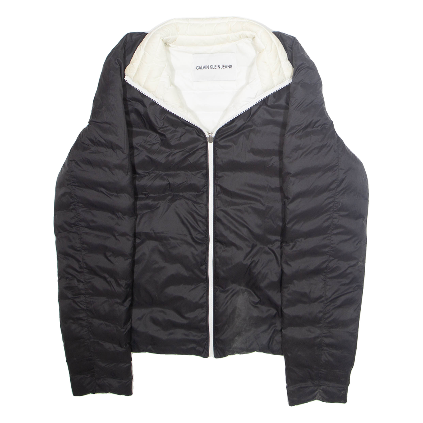CALVIN KLEIN JEANS Womens Puffer Jacket Black M Refurbished - N/A refurbished available on Cerqular