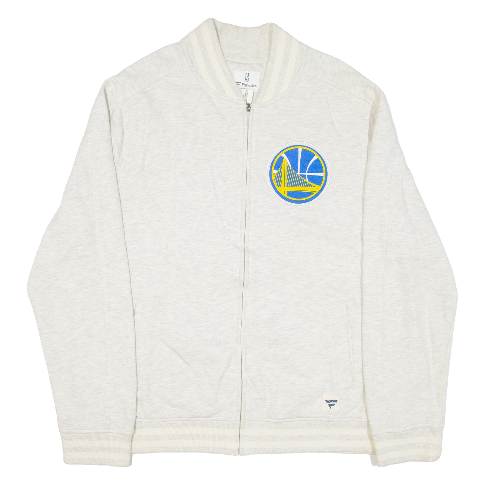 FANATICS Golden State Warriors Mens Bomber Jacket Grey USA L Refurbished - N/A refurbished available on Cerqular