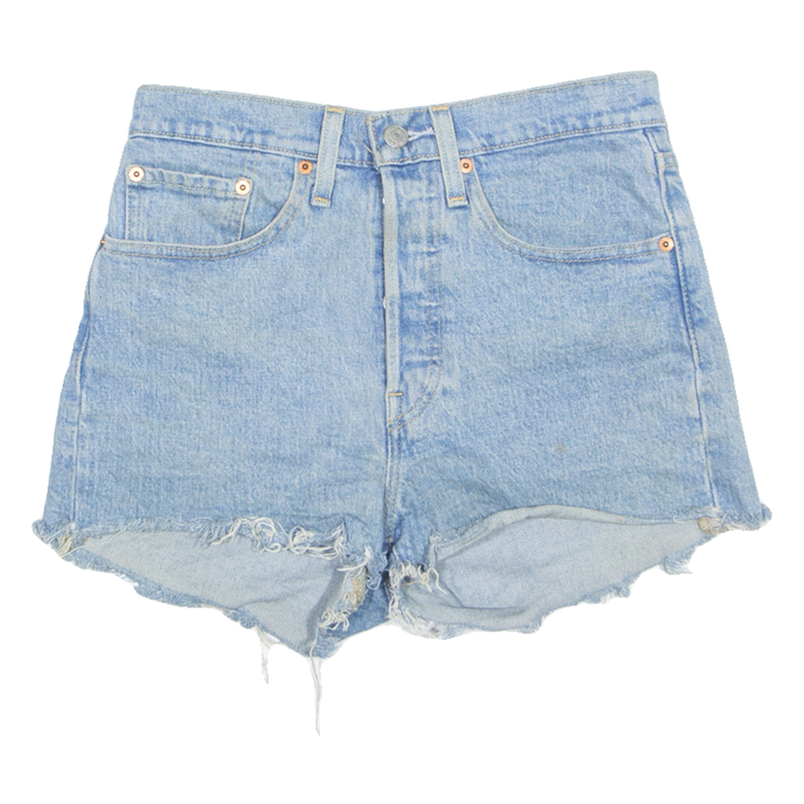 LEVI'S Cut Off 501 Womens Denim Shorts Blue XS W26 Refurbished - N/A refurbished available on Cerqular