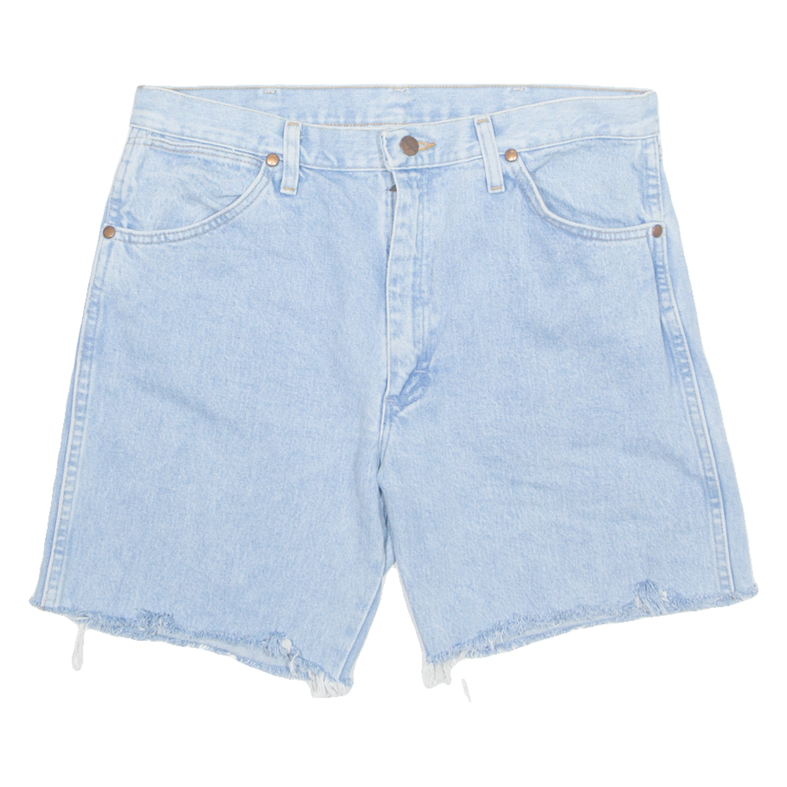 WRANGLER Womens Denim Shorts Blue M W34 Refurbished - N/A refurbished available on Cerqular