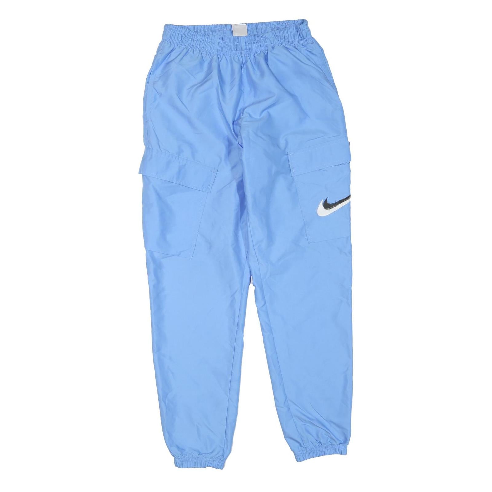 NIKE Mens Joggers Blue S W28 L30 Casual Fit Cargo Style Swoosh Logo Refurbished - N/A refurbished available on Cerqular